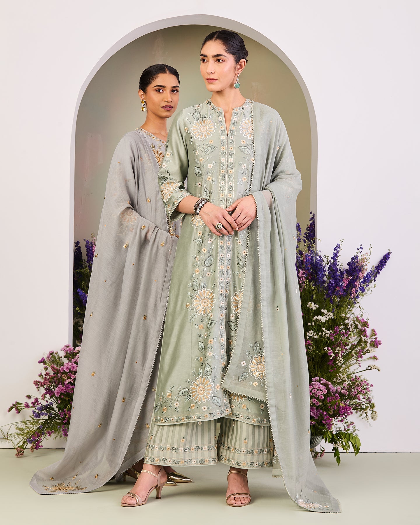 azeena long kurta set