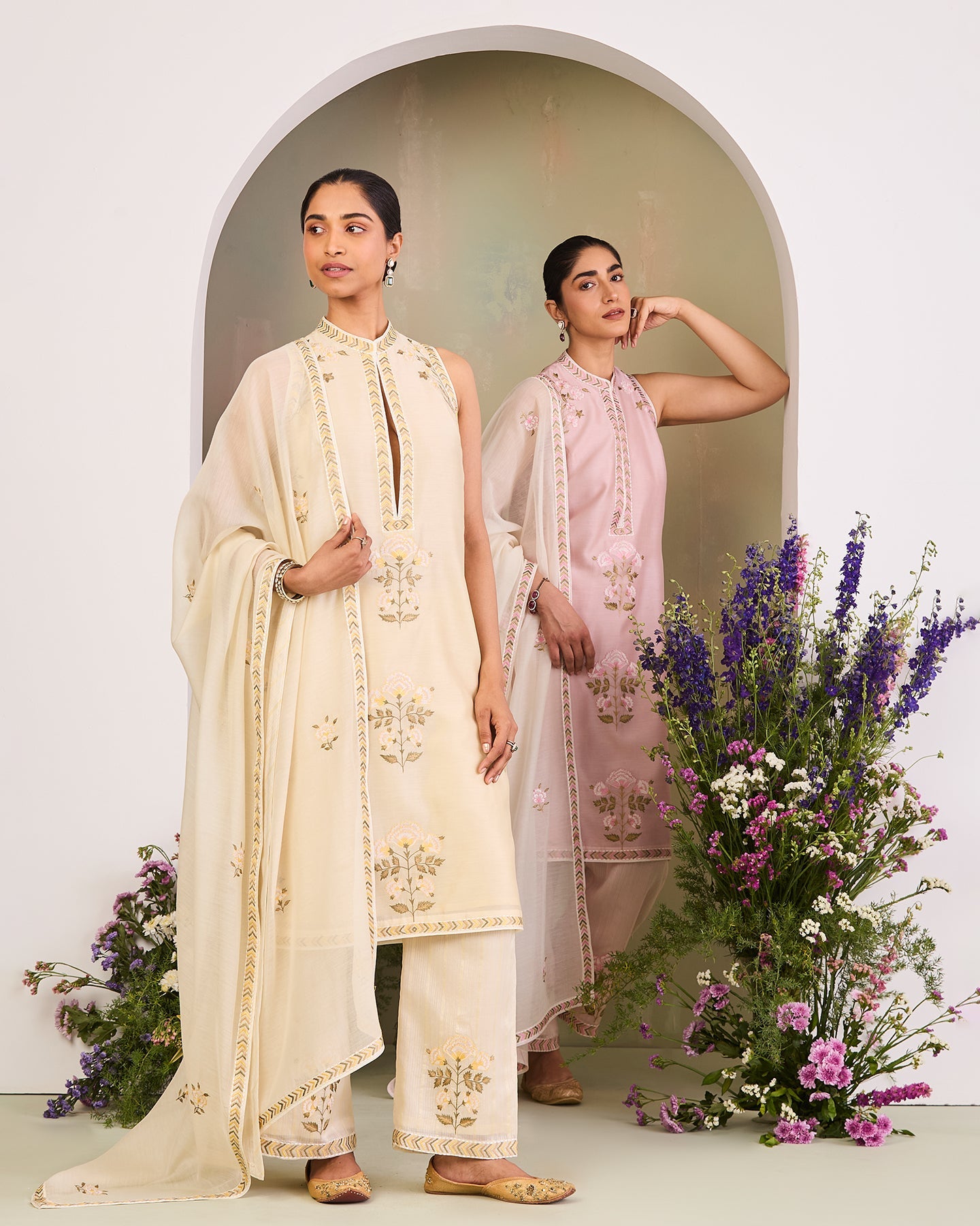 riva long kurta set