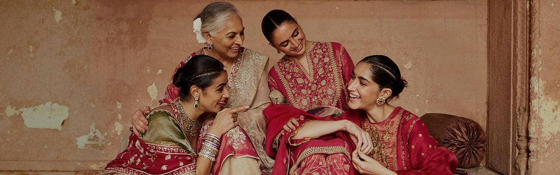 Exquisite Karwa Chauth Clothes: A Celebration of Love and Tradition with Sue Mue’s Luxury Ensembles