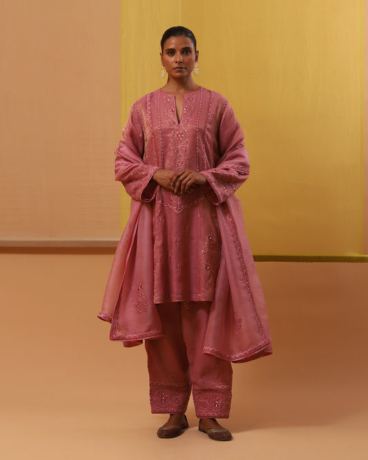 isbah short kurta set