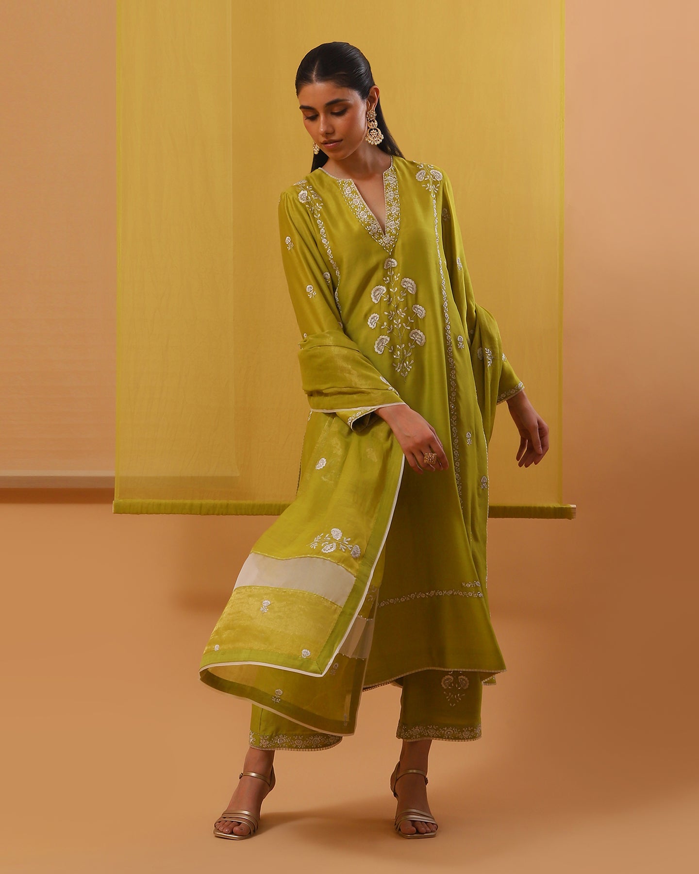 aiza long kurta set