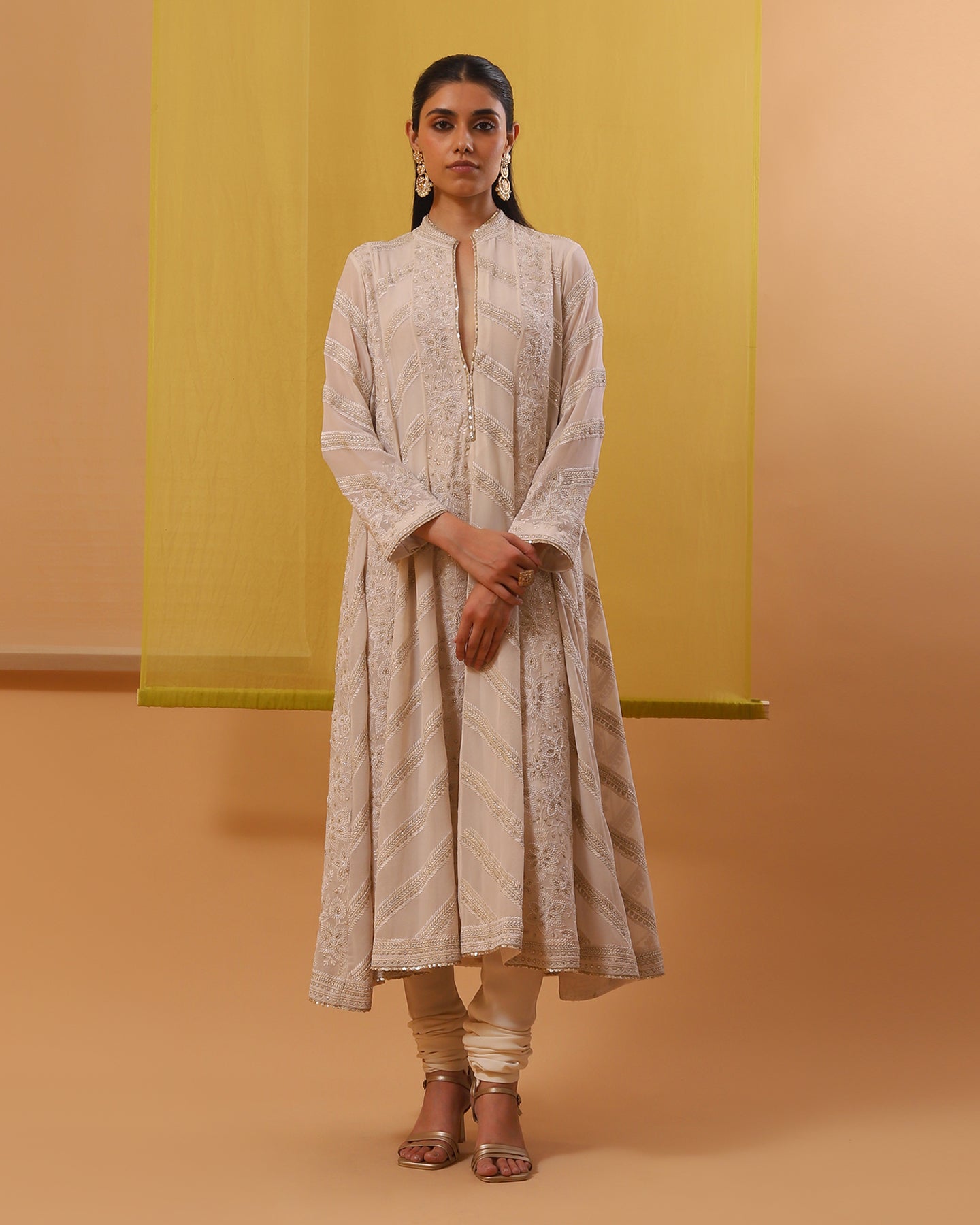 raha long anarkali set