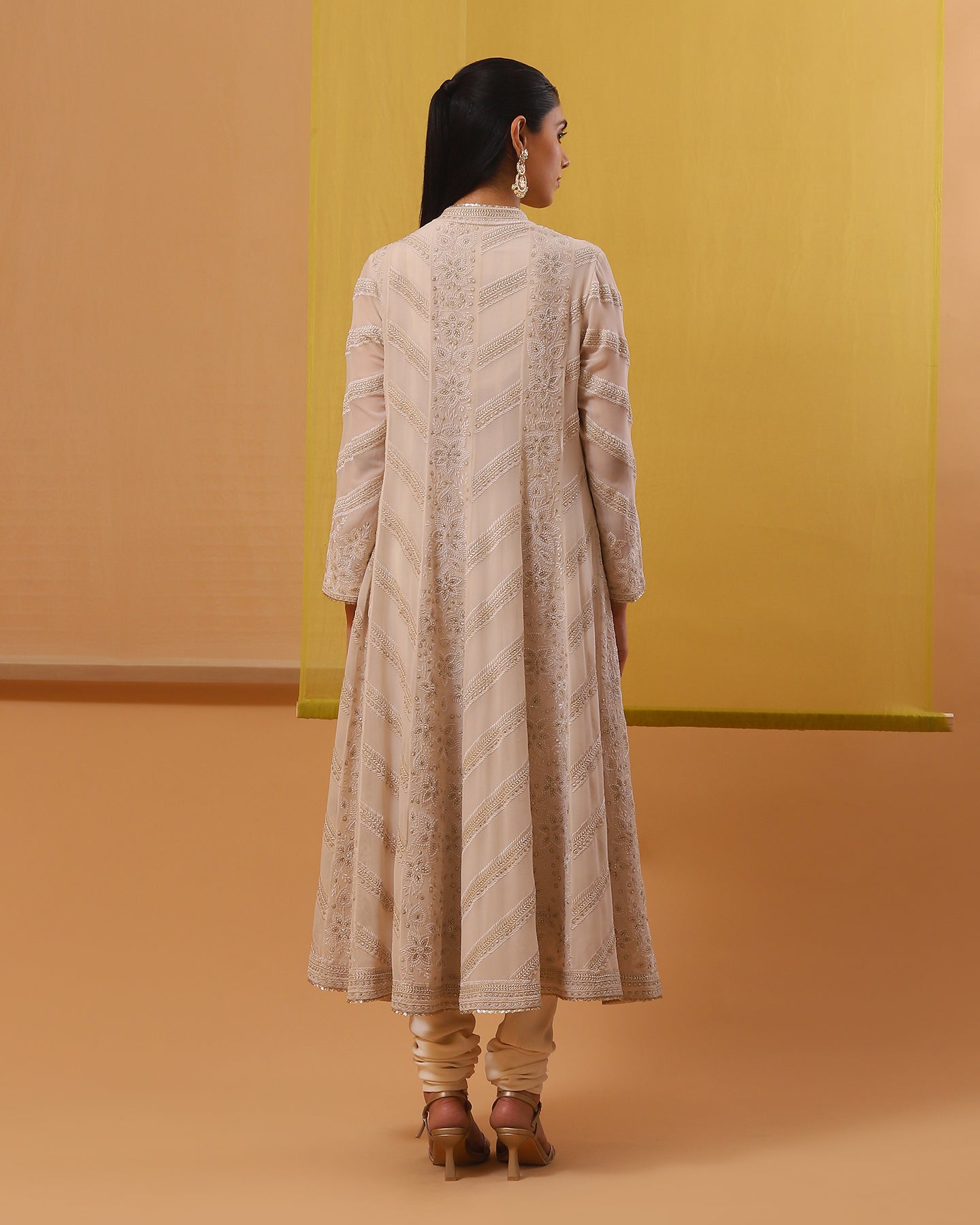 raha long anarkali set