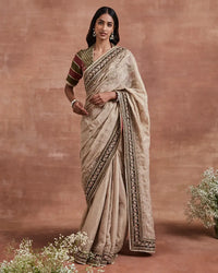 kakoli saree set gold ochre