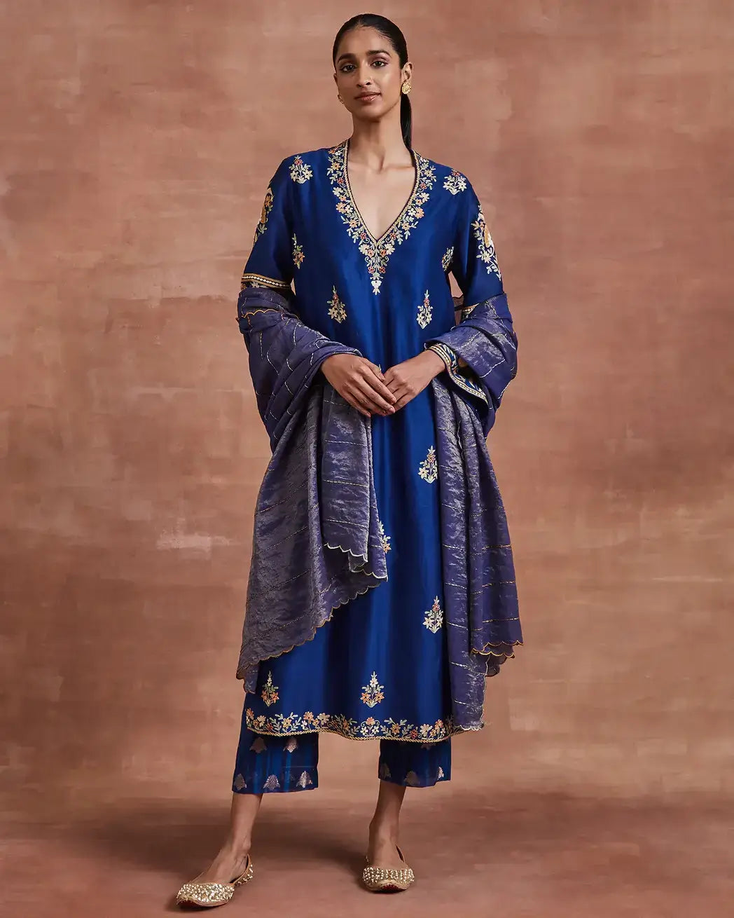 kavya kurta set blue