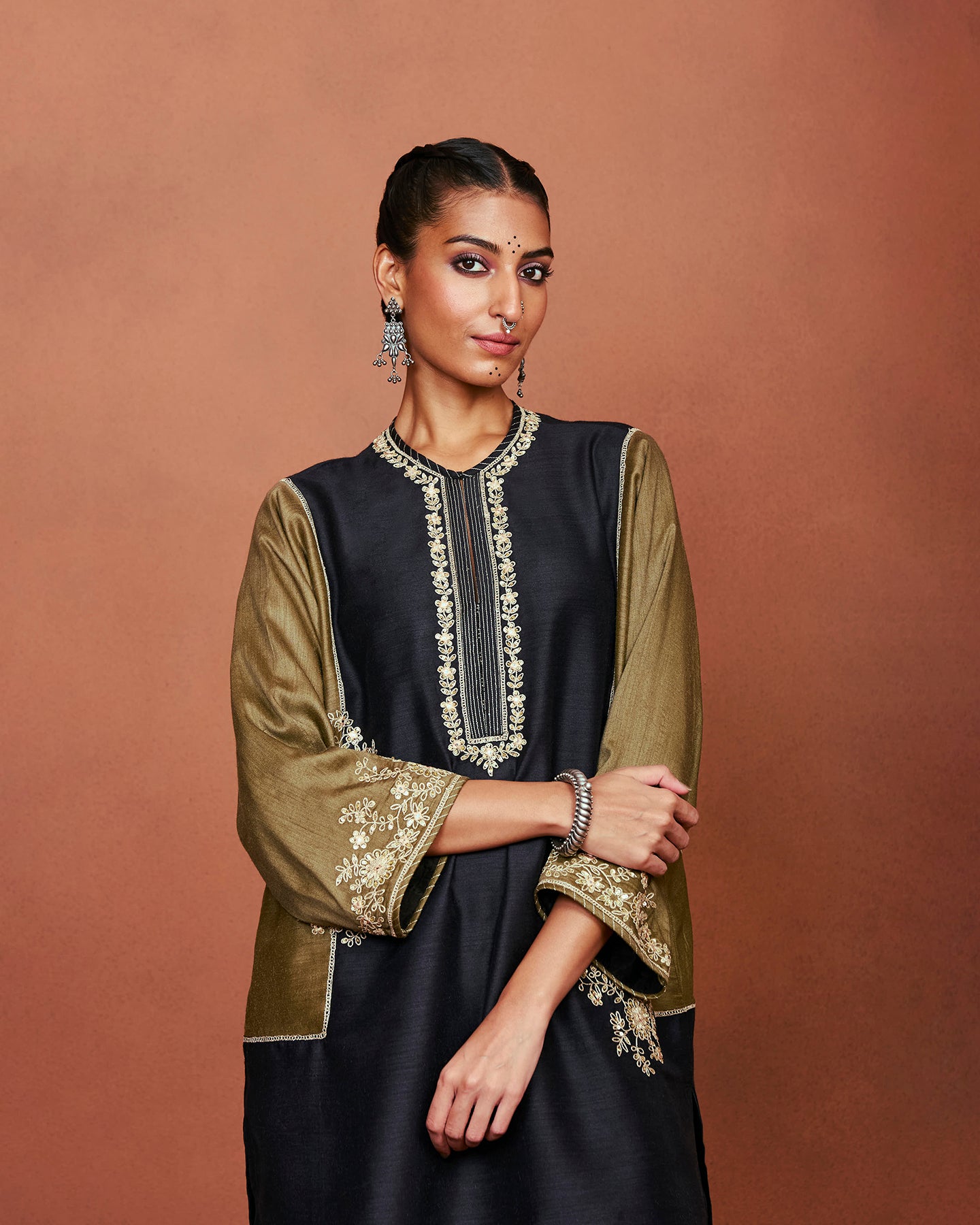 Shai Black Tunic Set