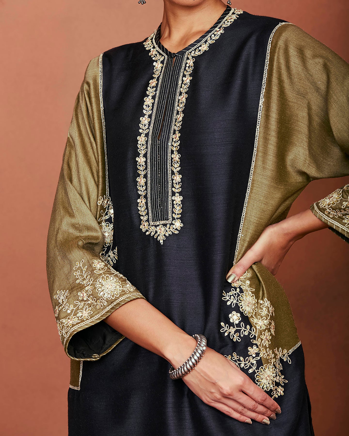 Shai Black Tunic Set