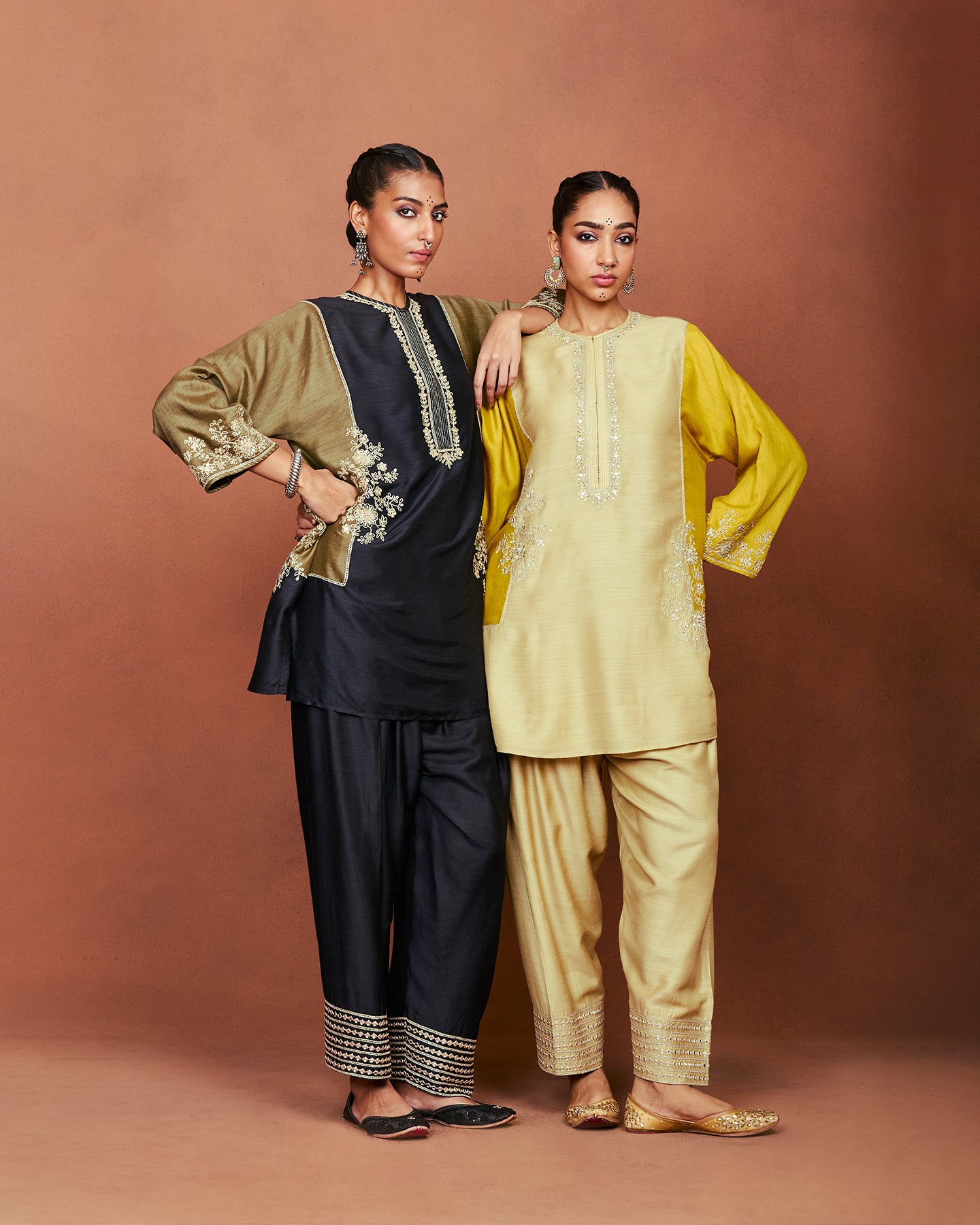 Shai Black Tunic Set