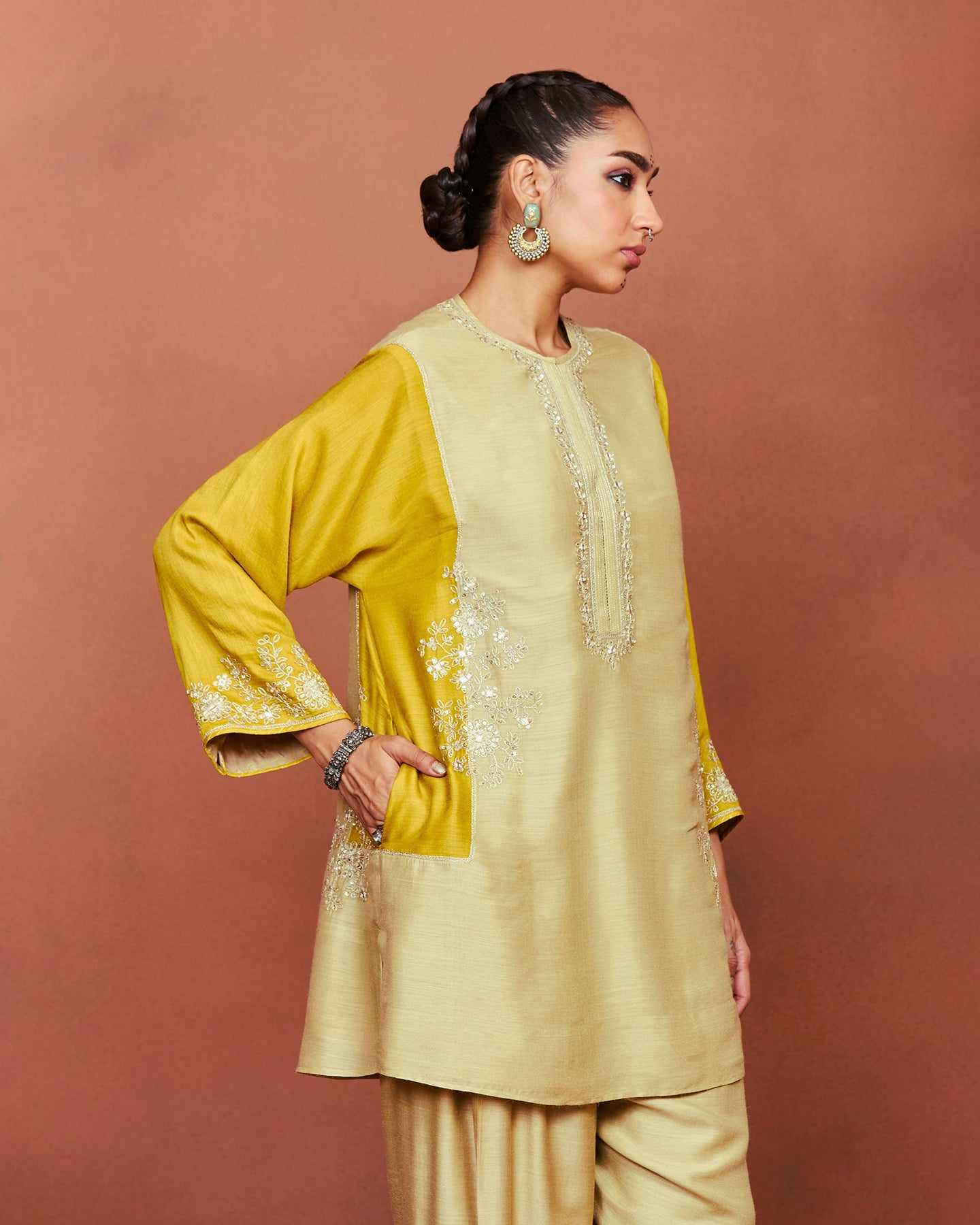 Shai Beige Tunic Set