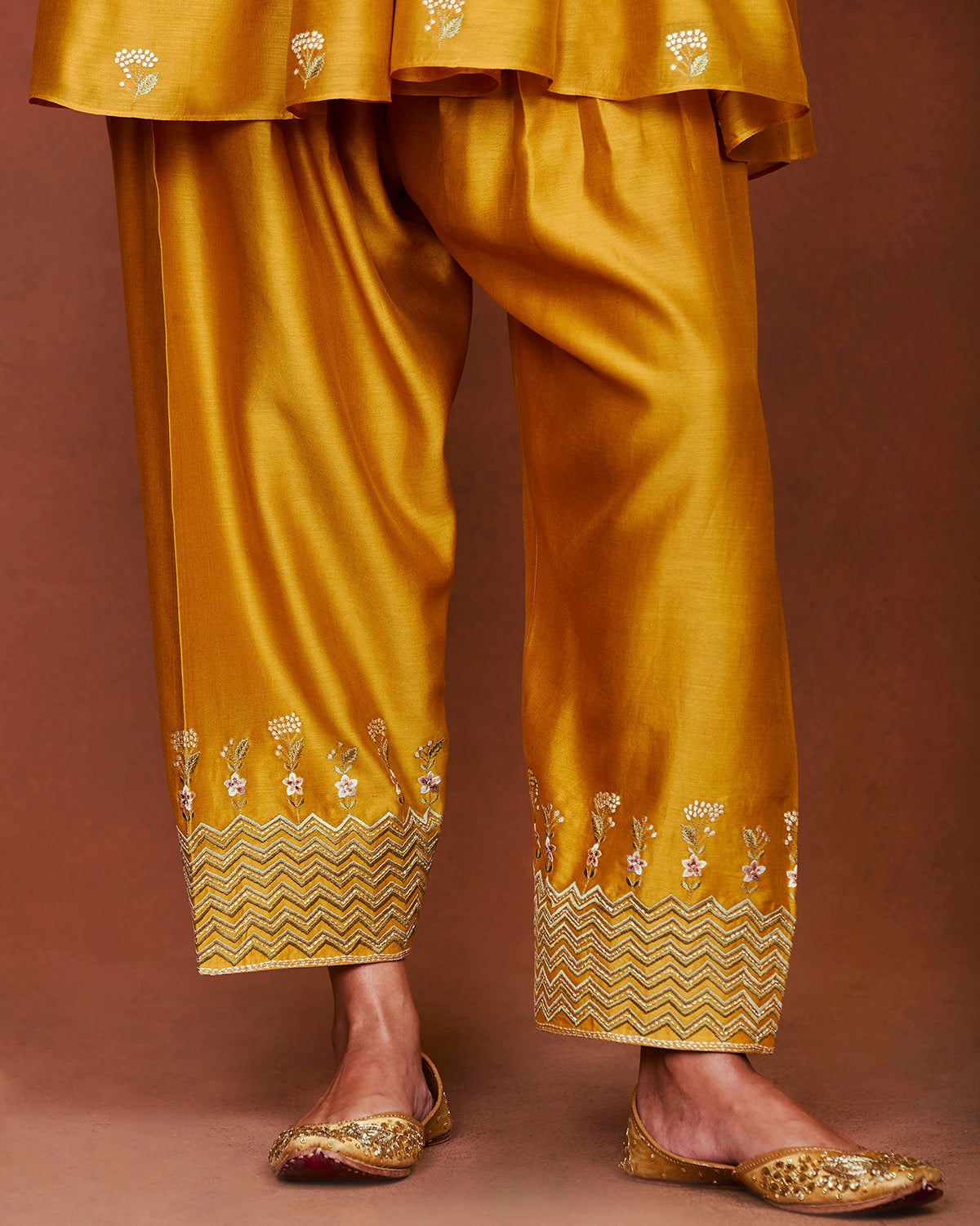 Moha Mustard Short Kurta Set