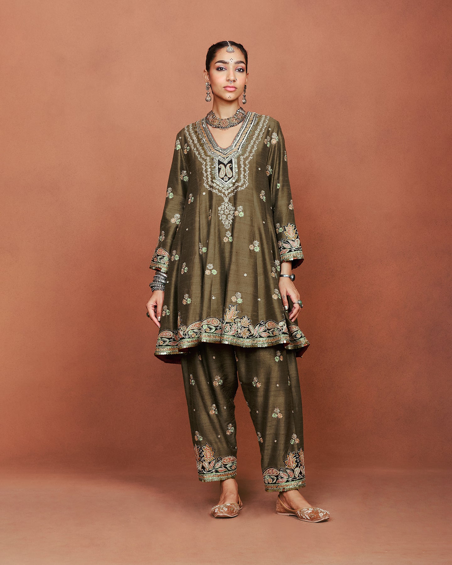 Kohra Short Anarkali Set