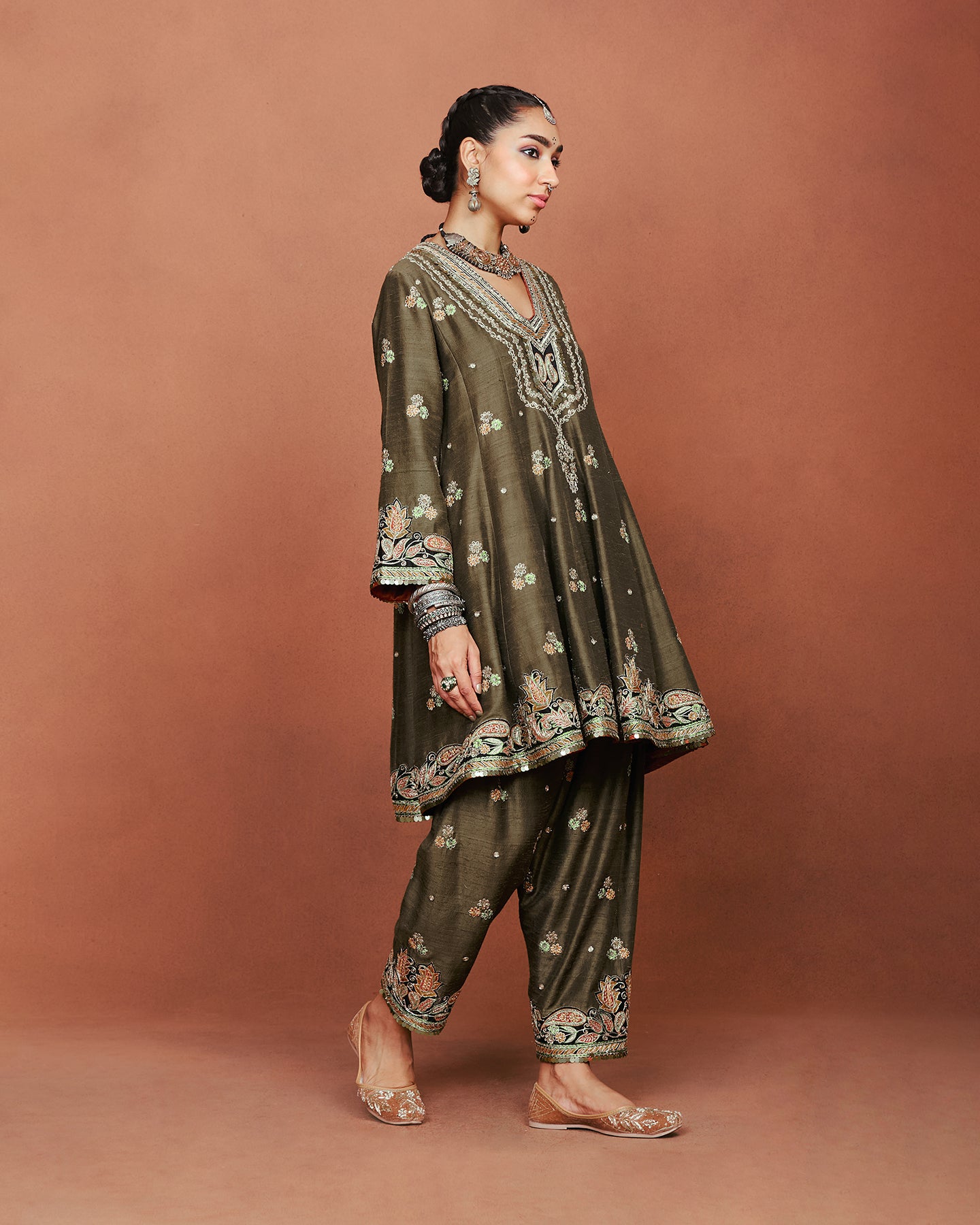 Kohra Short Anarkali Set
