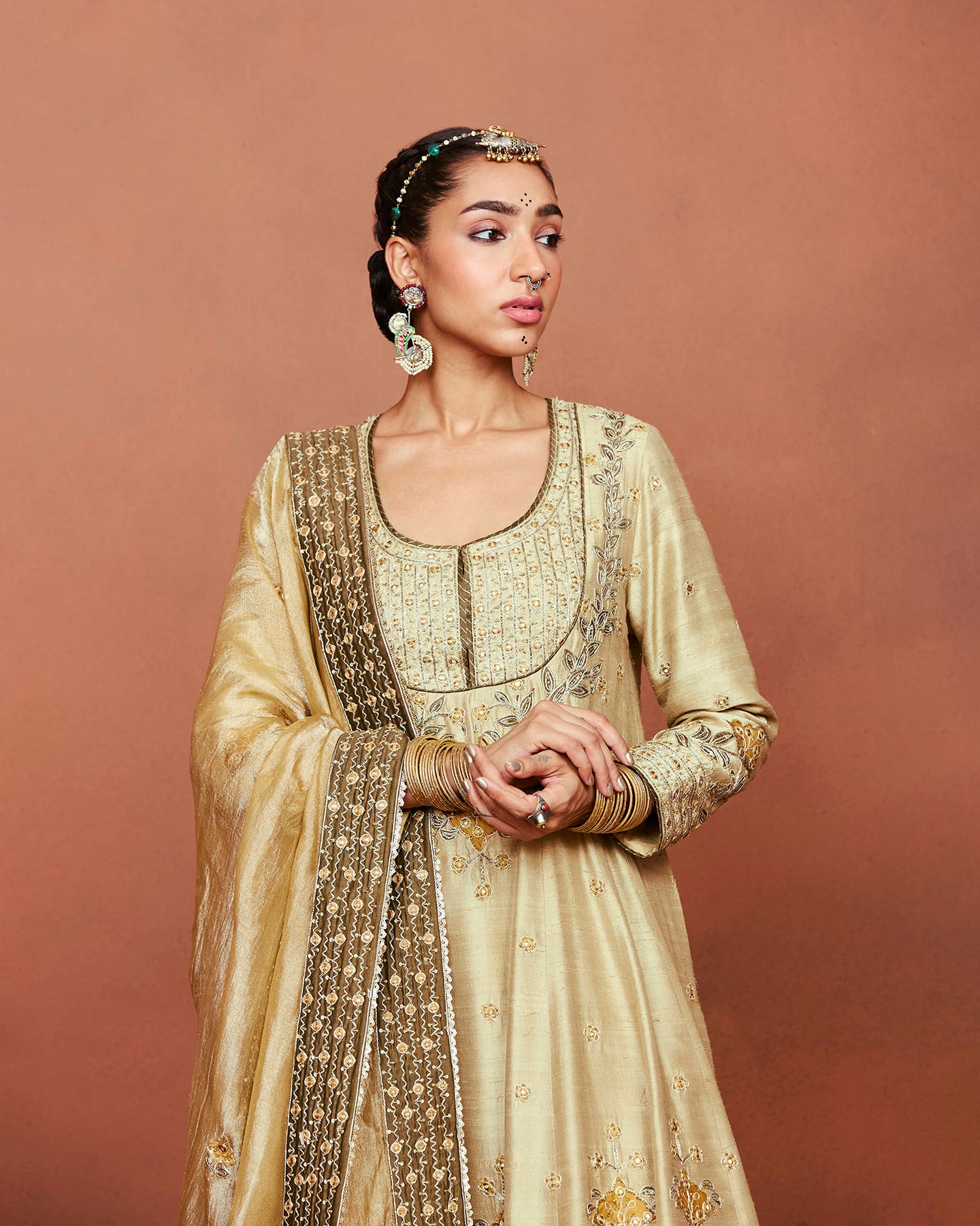 Zulekha Long Anarkali Set