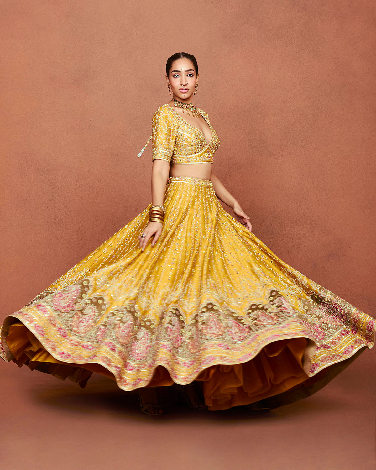 Rajbai Lehenga Set