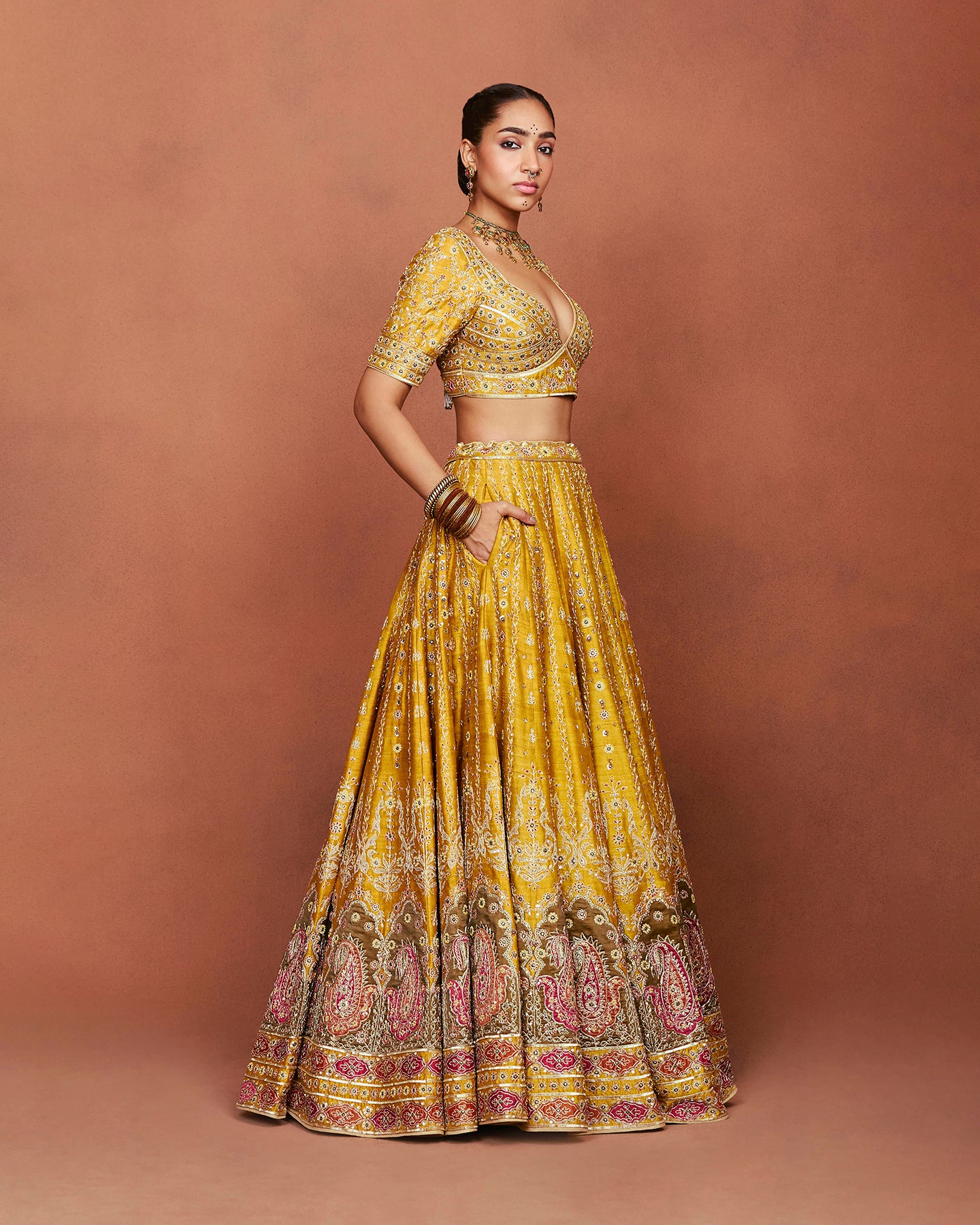 Rajbai Lehenga Set
