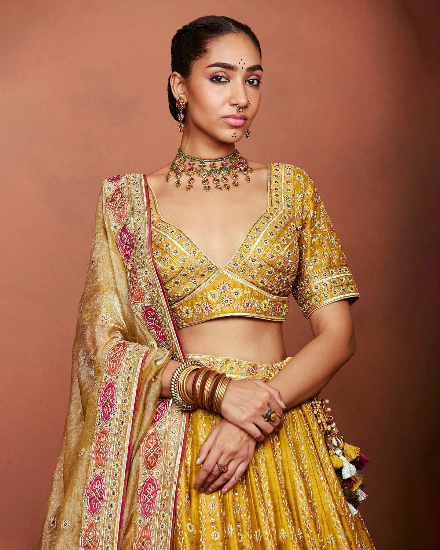 Rajbai Lehenga Set