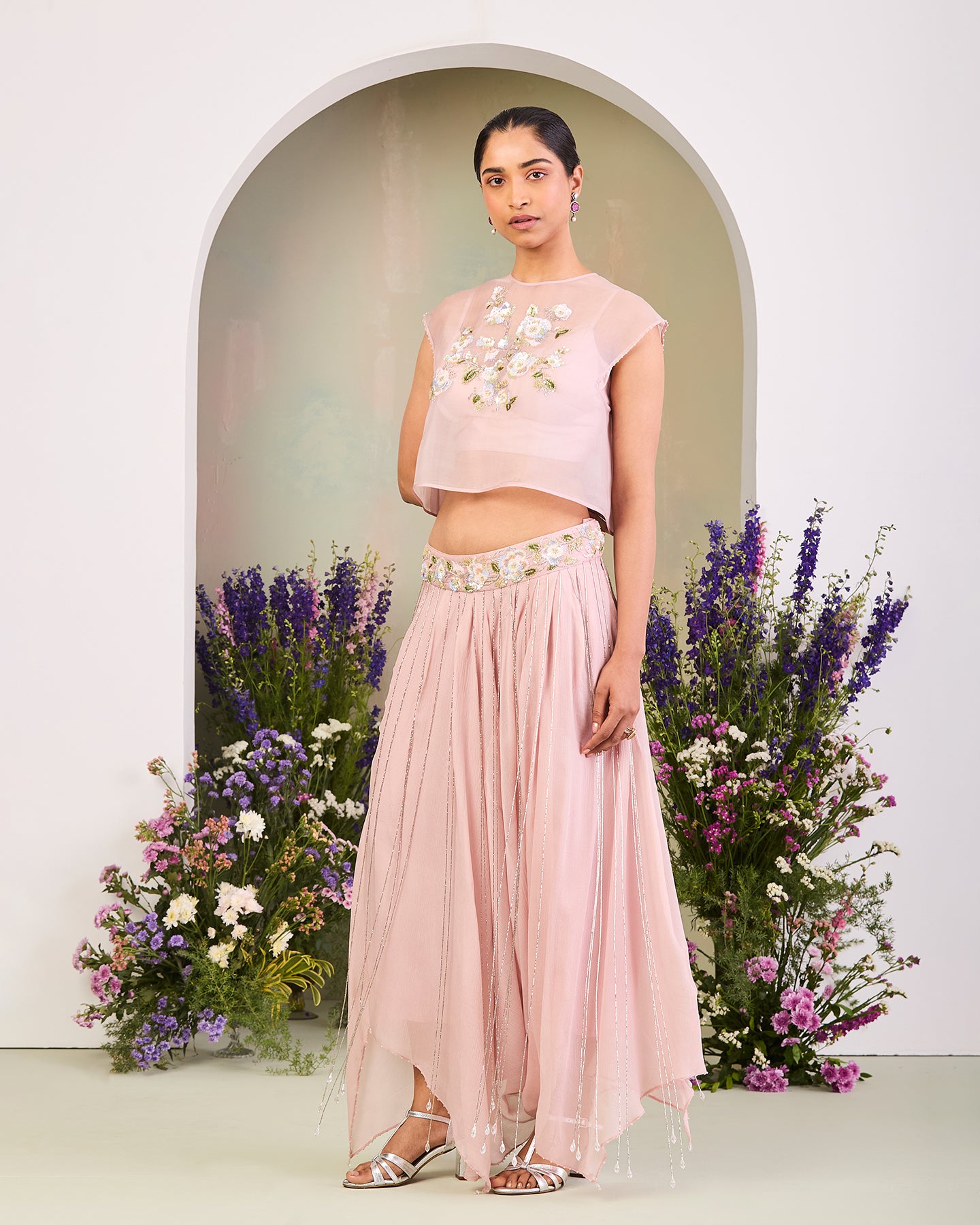 Shifa Draped Skirt Set