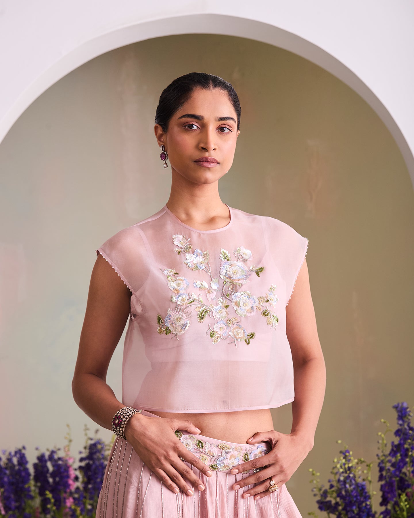 Shifa Draped Skirt Set