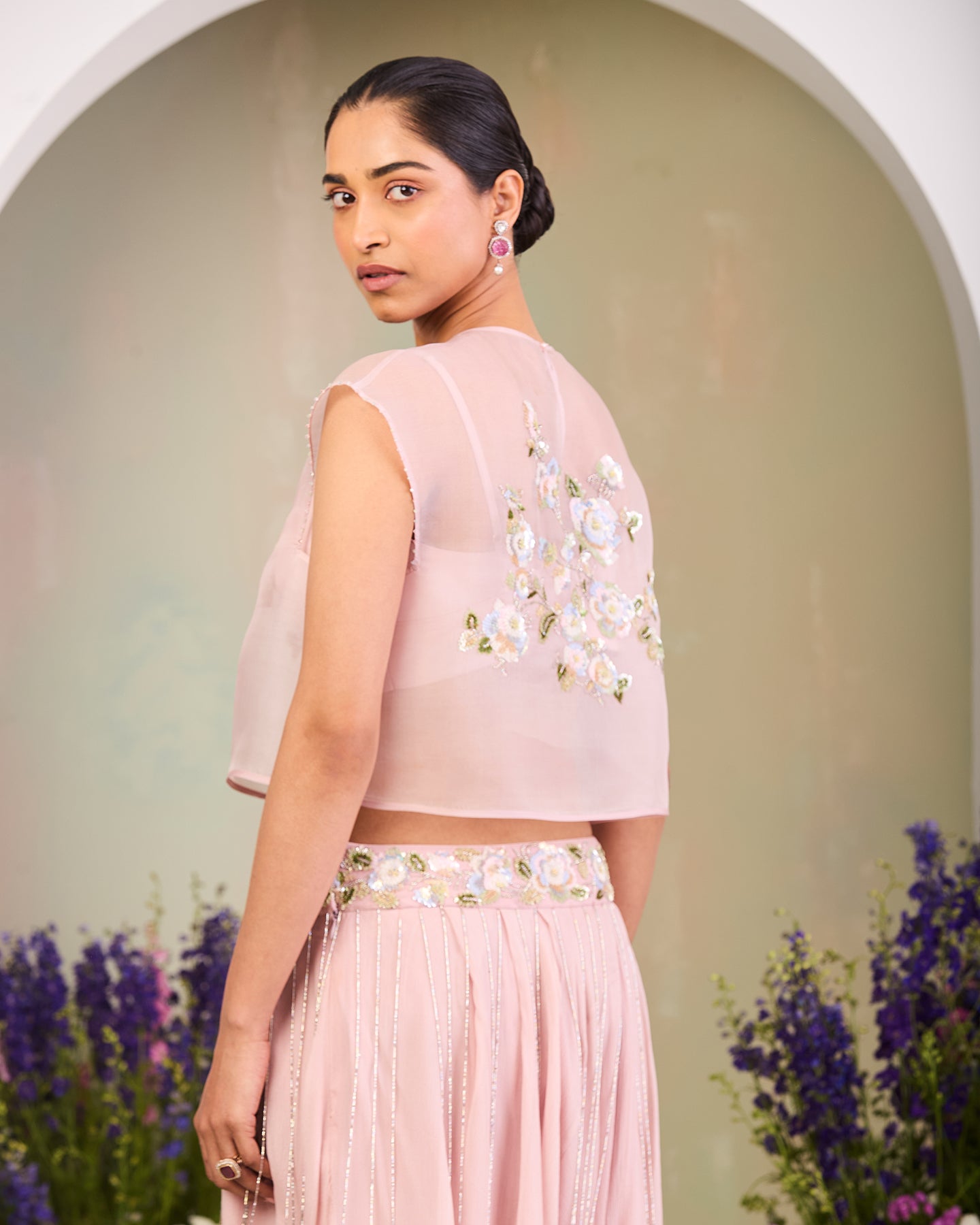 Shifa Draped Skirt Set