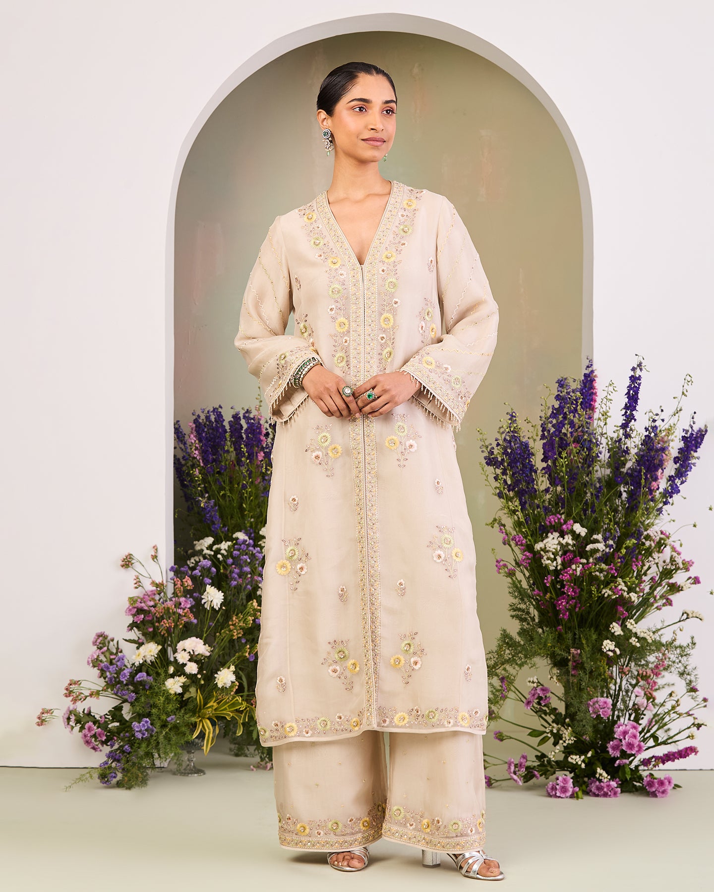 afiya long kurta set