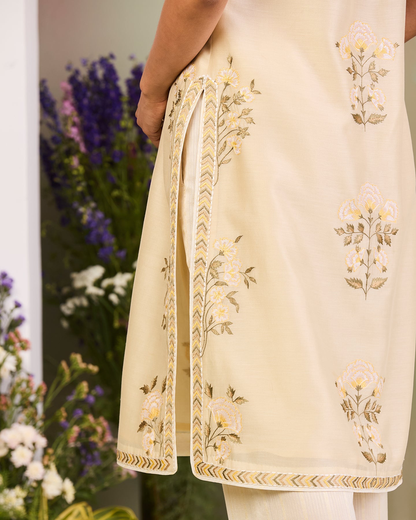riva long kurta set
