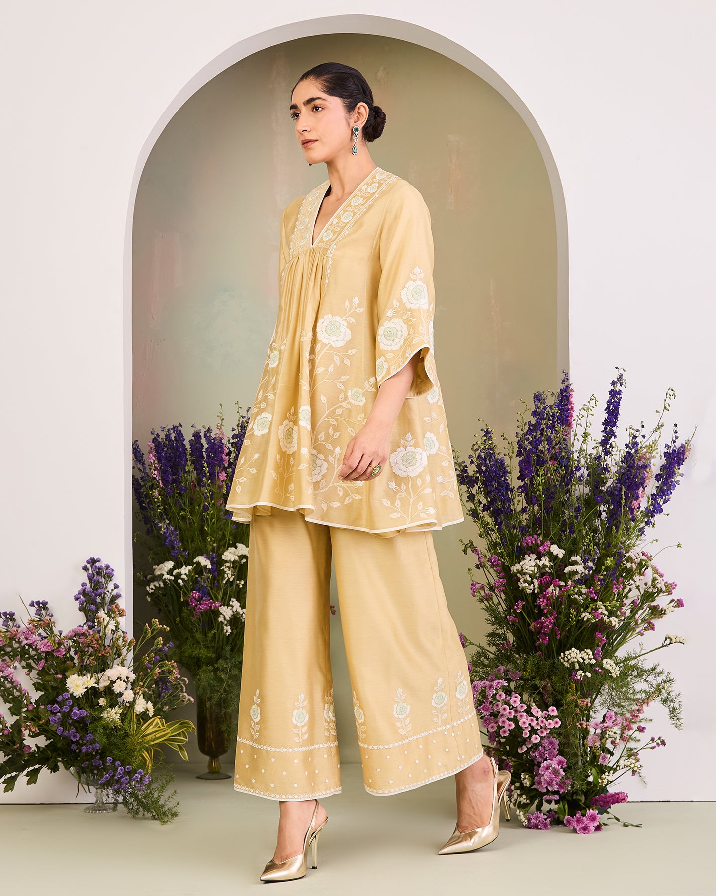 kenza short kurta set