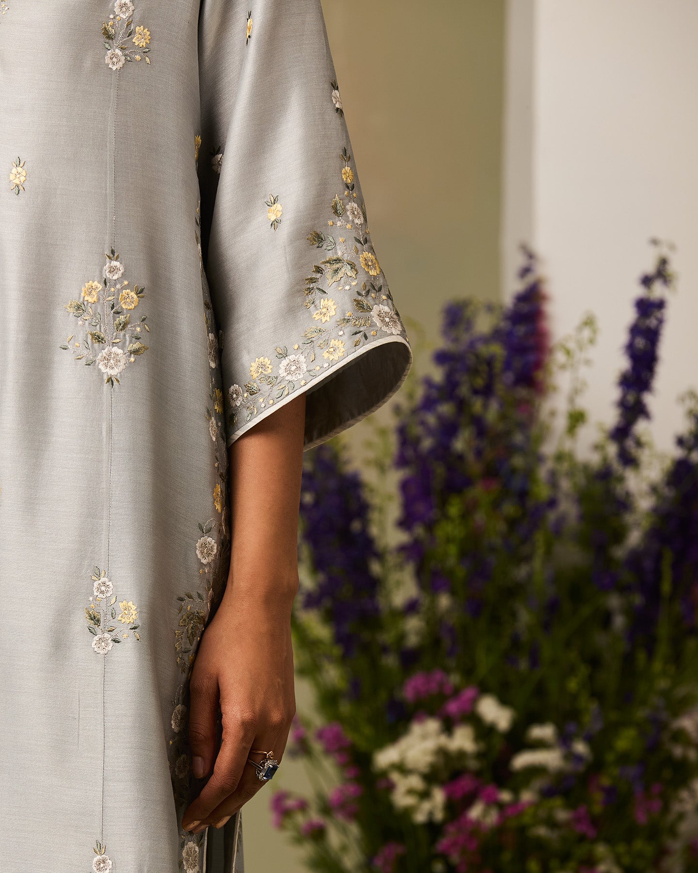 huda long kurta set