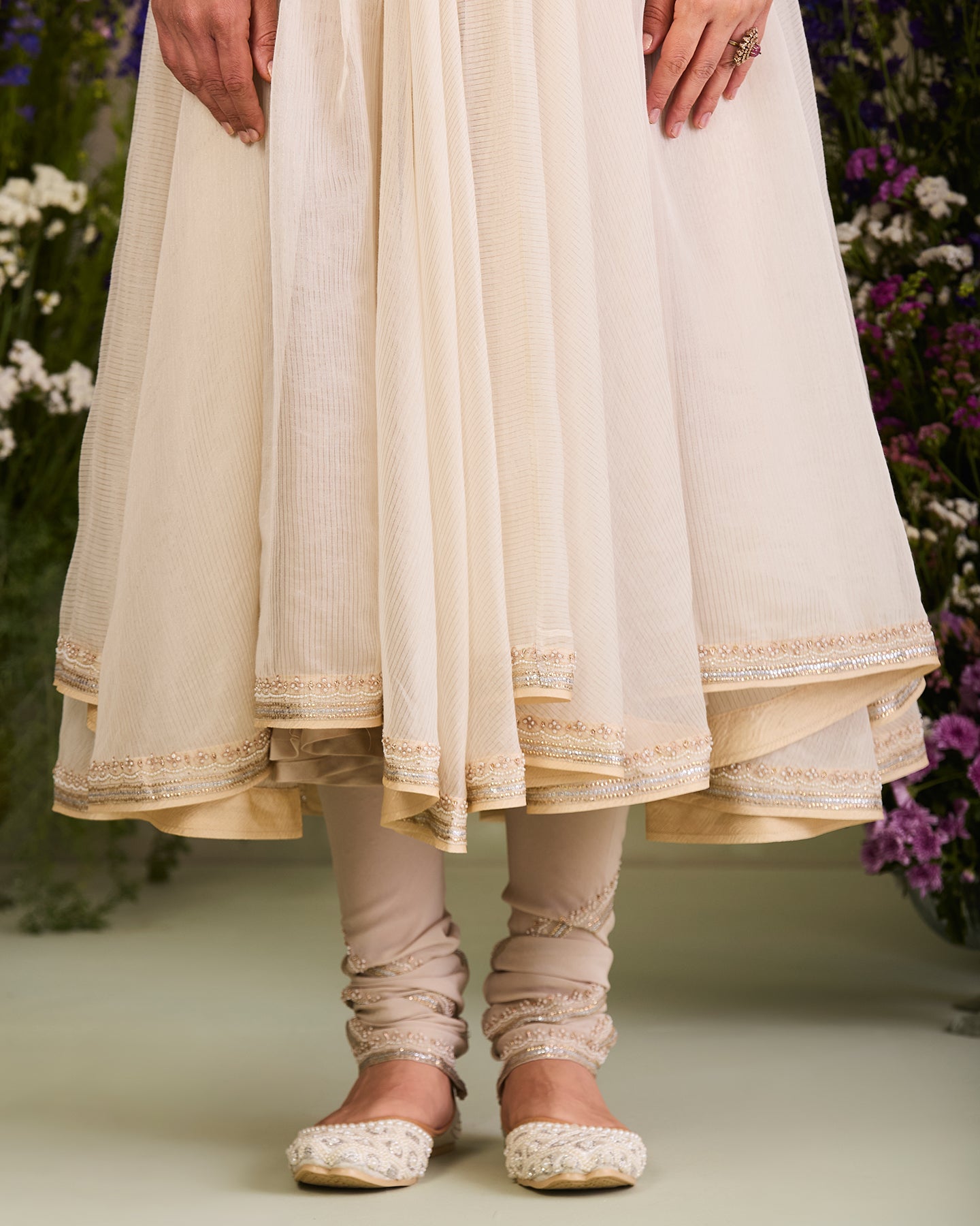 khizra long anarkali set