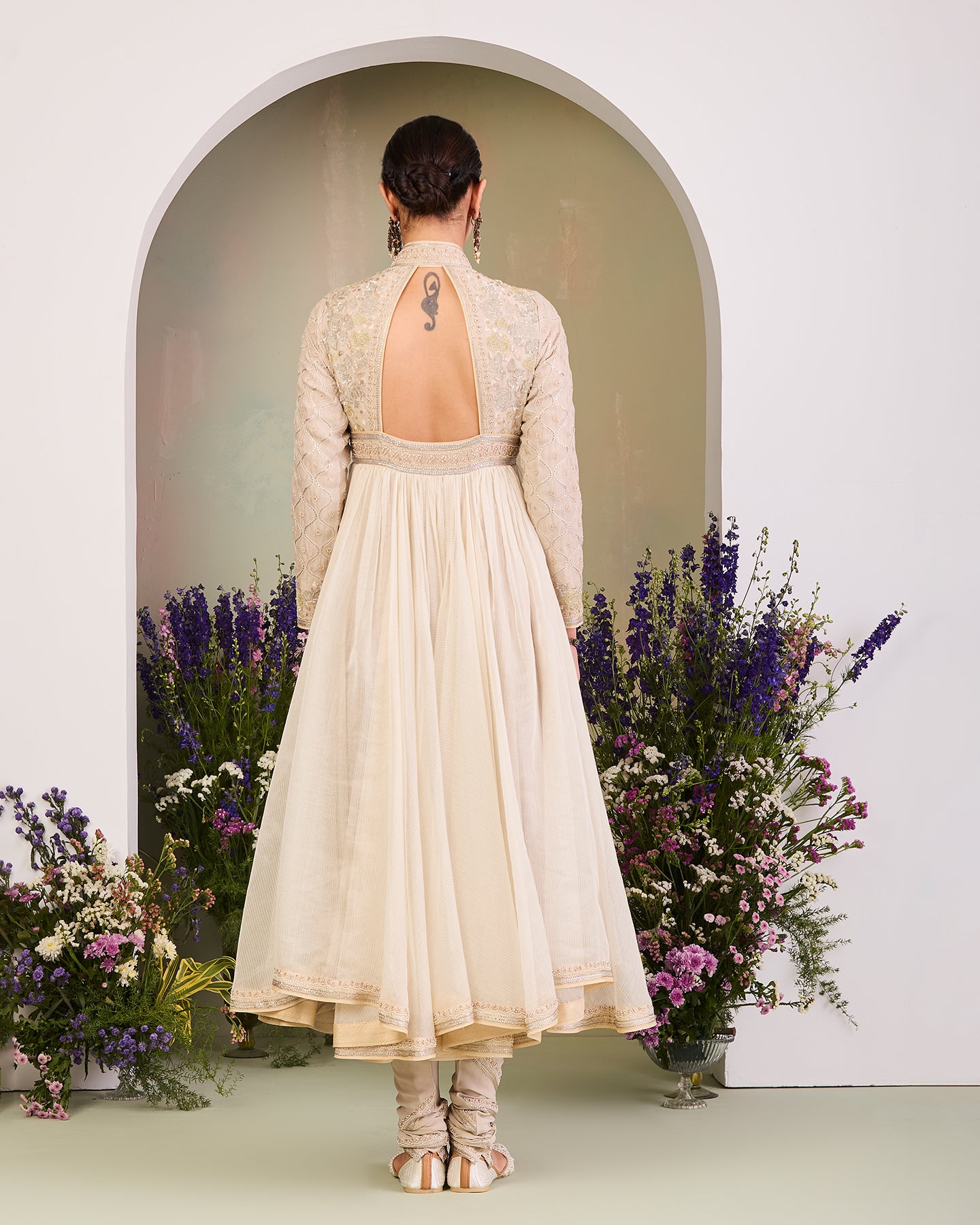 khizra long anarkali set
