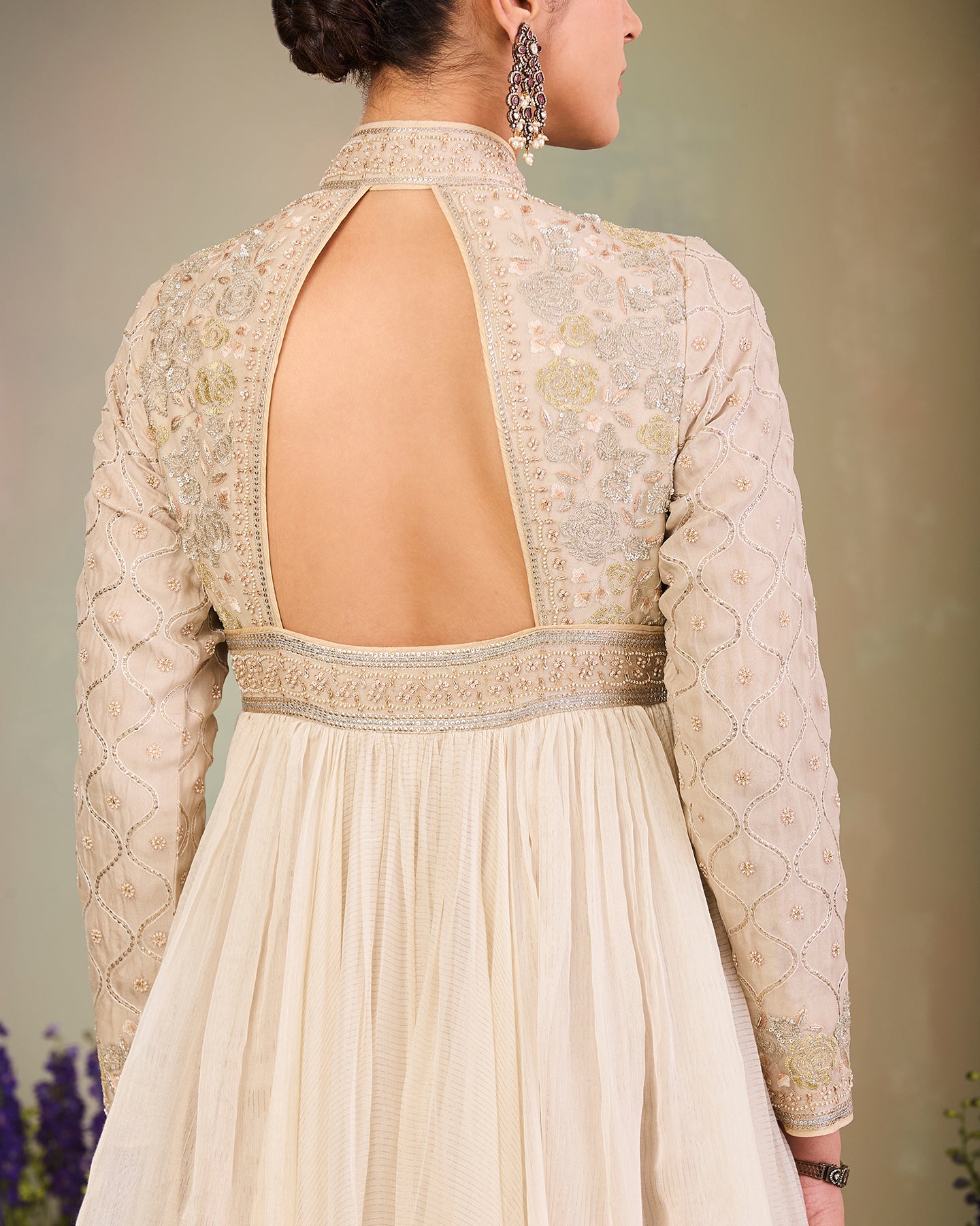 khizra long anarkali set