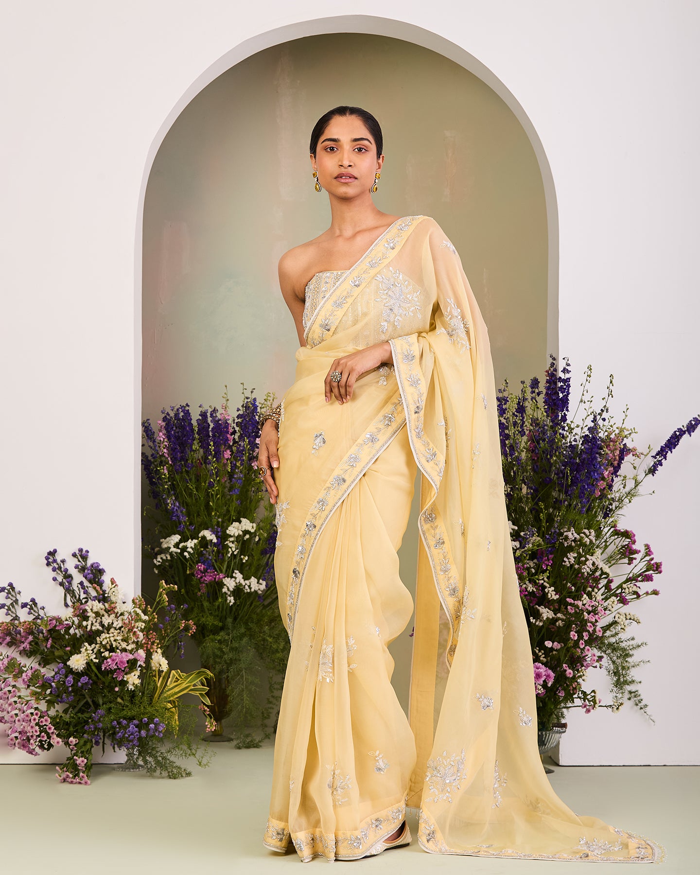 zara saree set