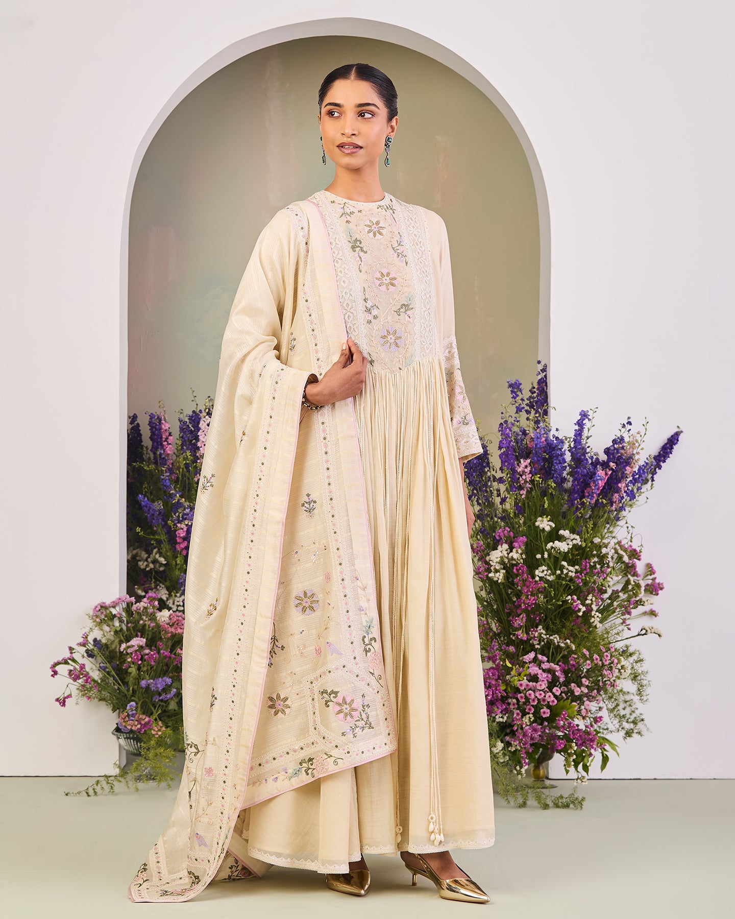 Simrat Long Anarkali Set