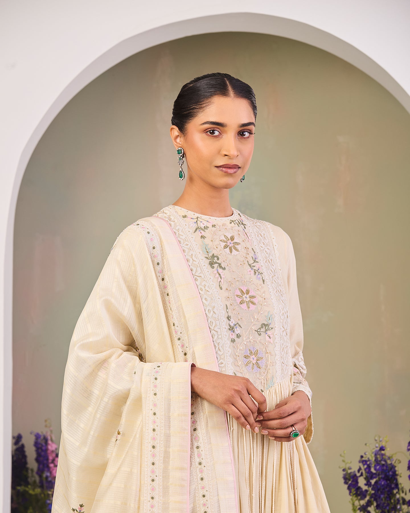 Simrat Long Anarkali Set