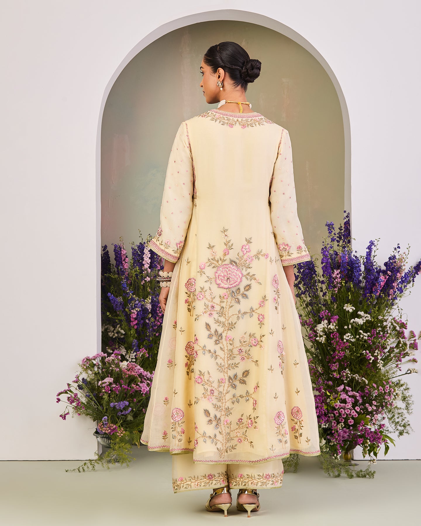 ajoor long anarkali set