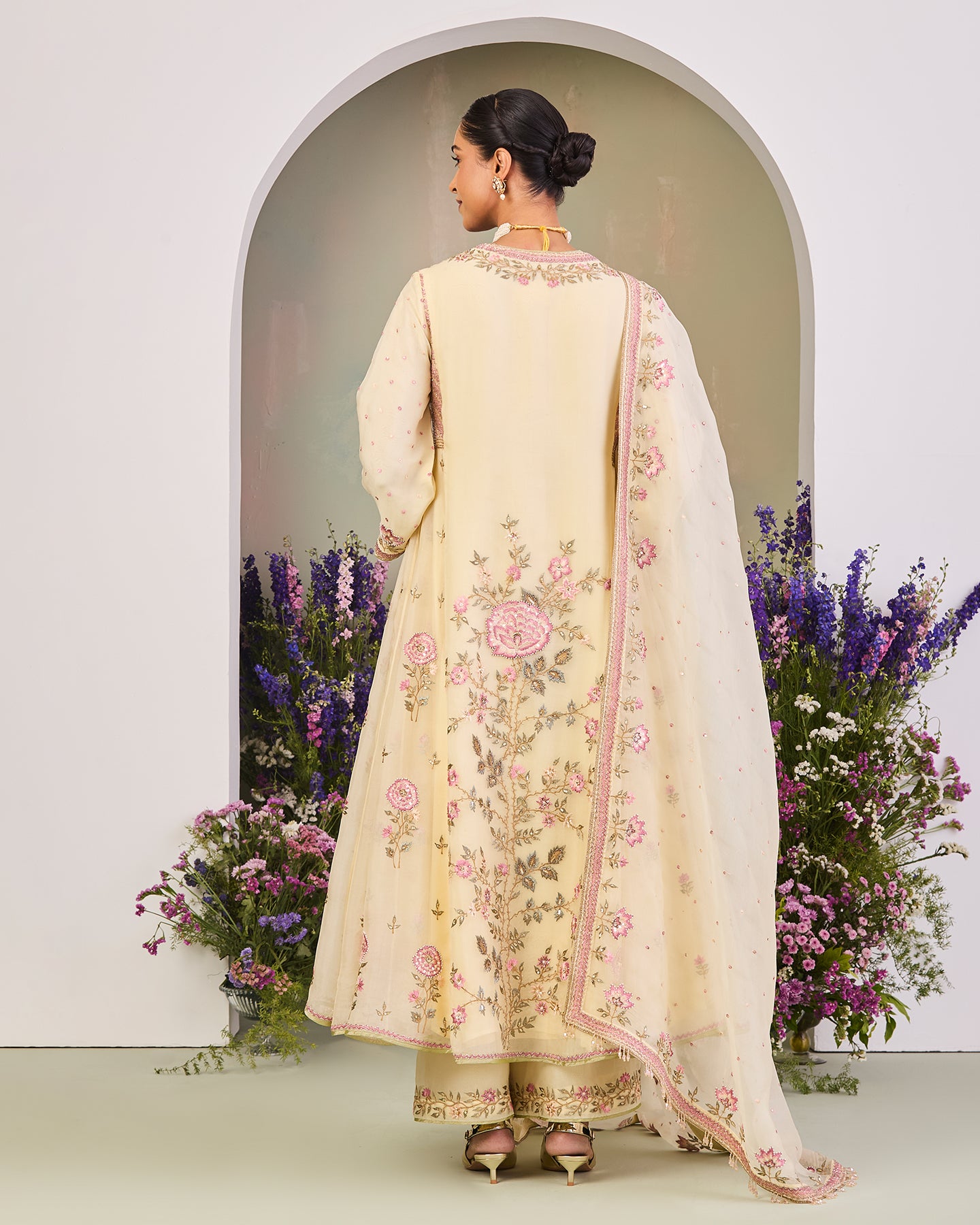 ajoor long anarkali set