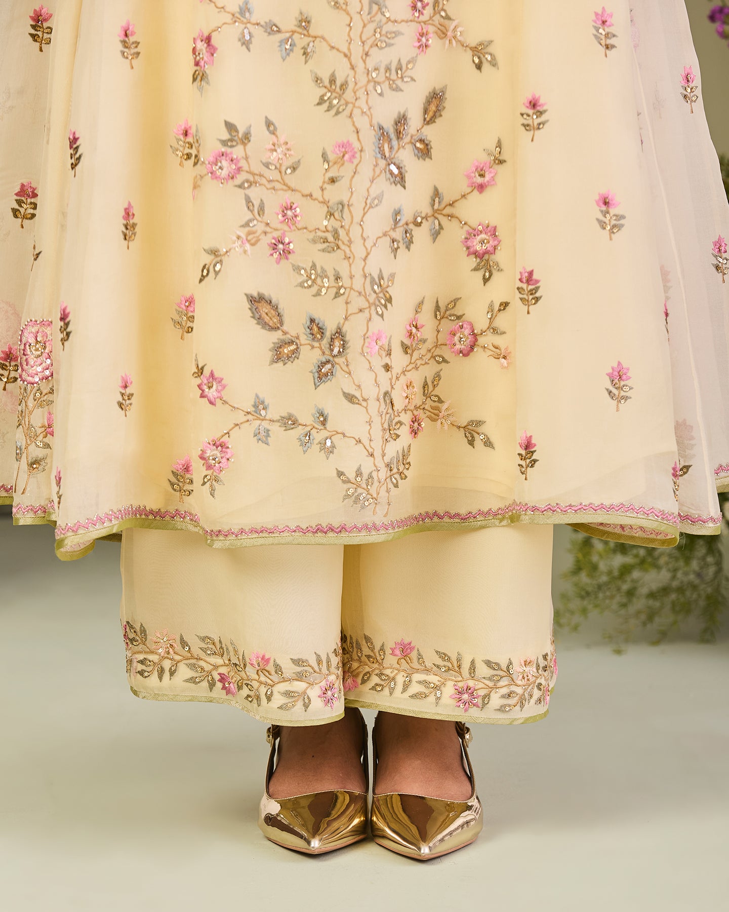 ajoor long anarkali set
