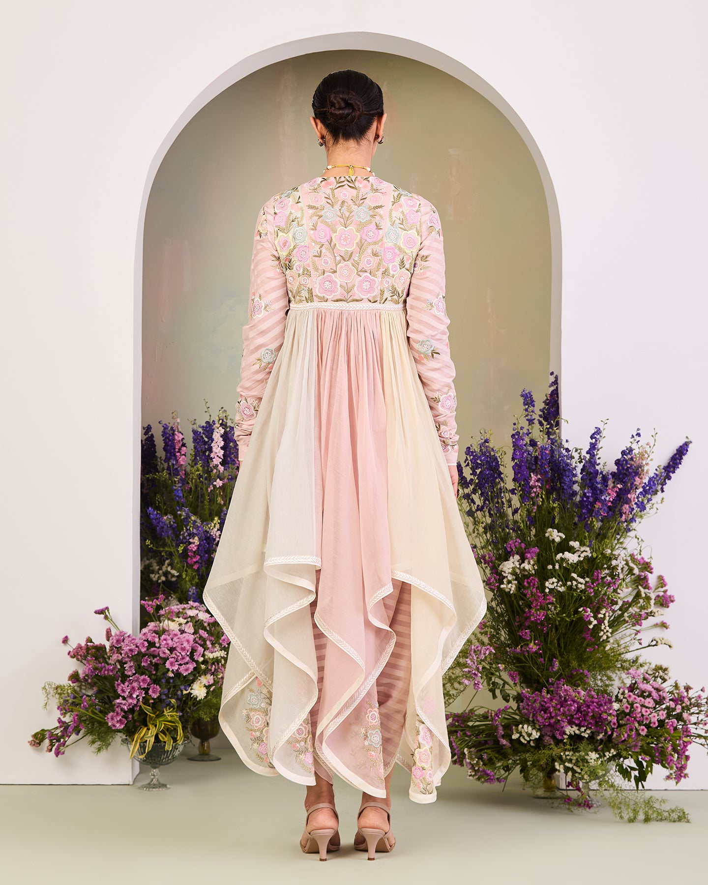 mishka long anarkali set
