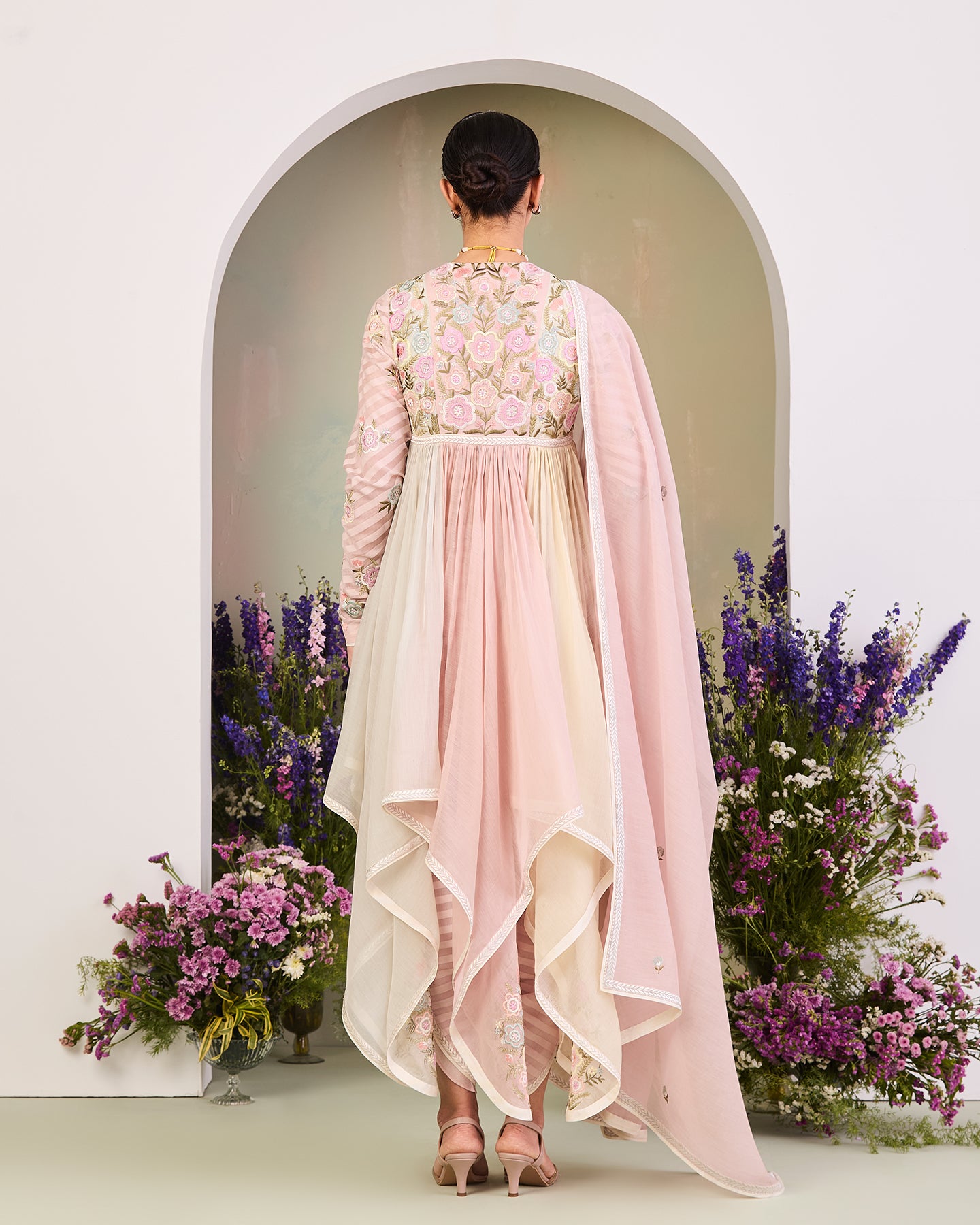 mishka long anarkali set