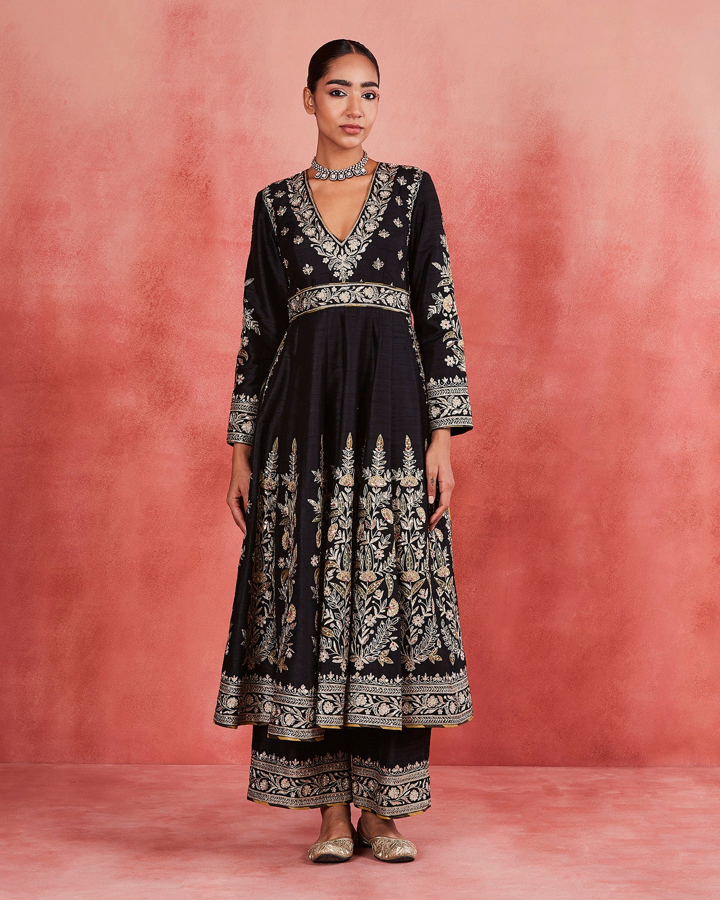 Baseema Long Anarkali Set