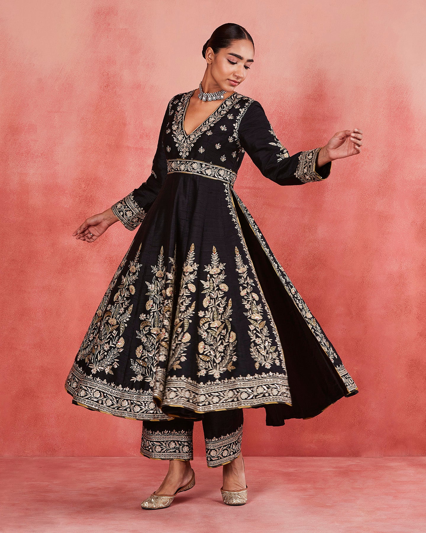 Baseema Long Anarkali Set