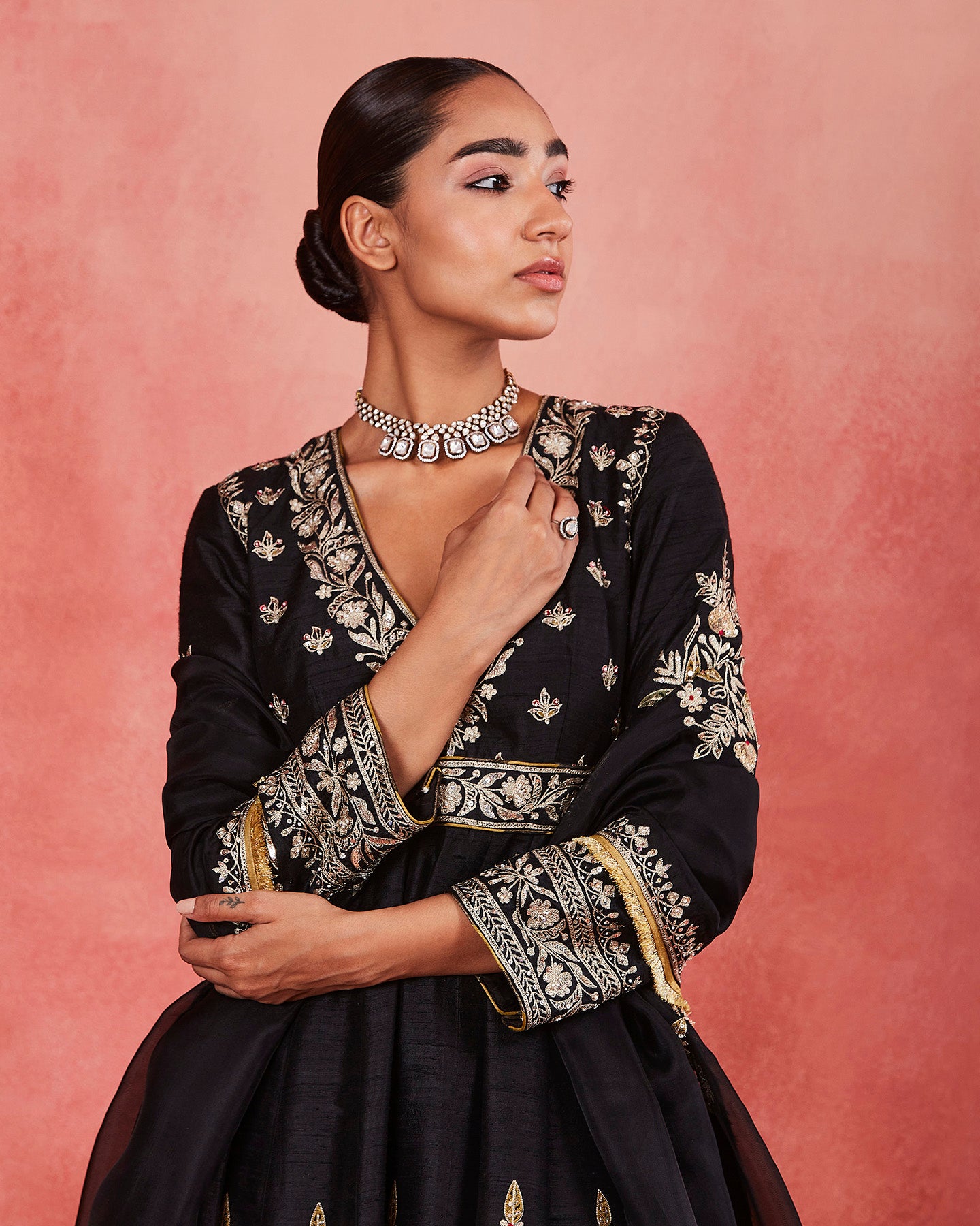Baseema Long Anarkali Set
