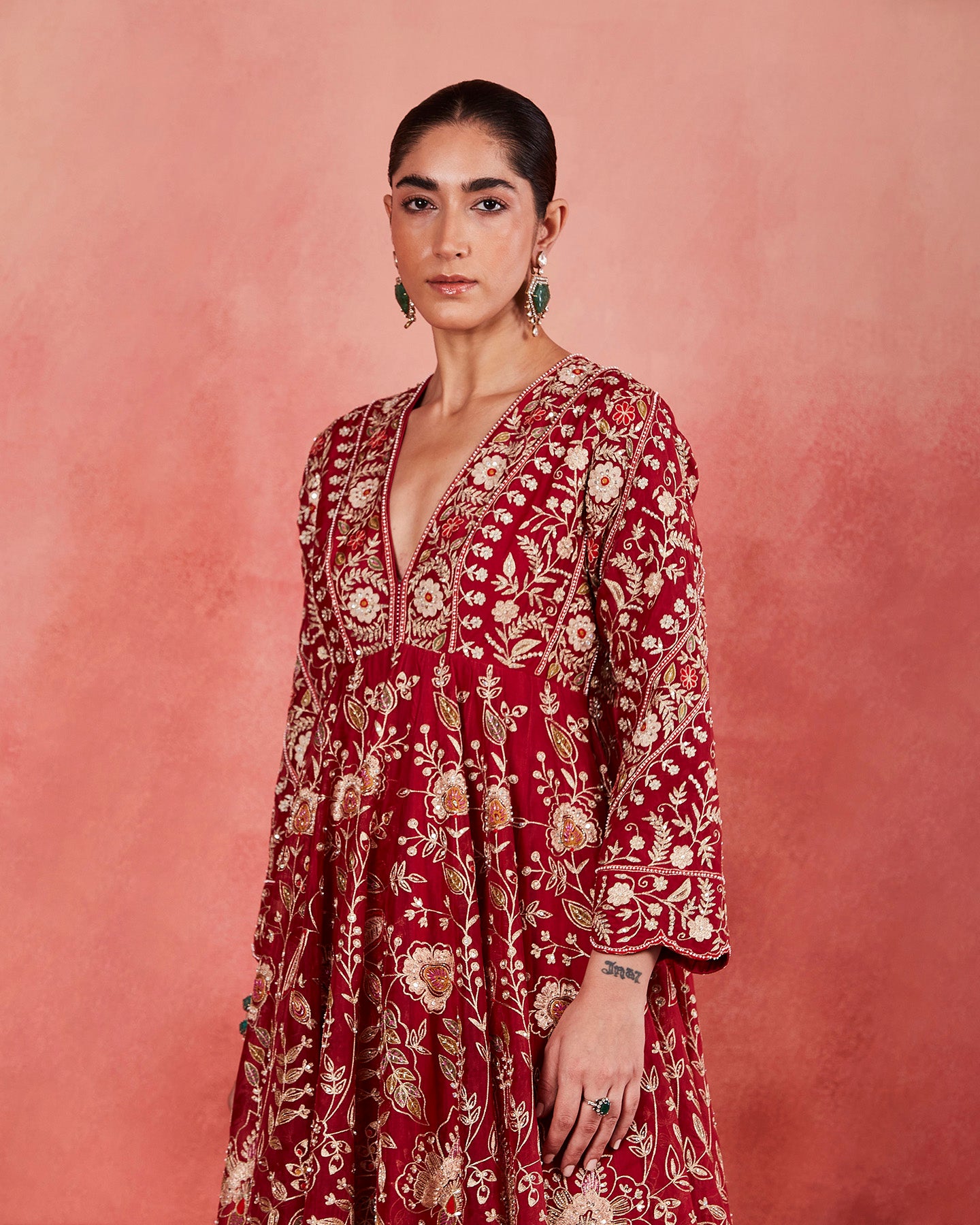Aisha Long Anarkali Set