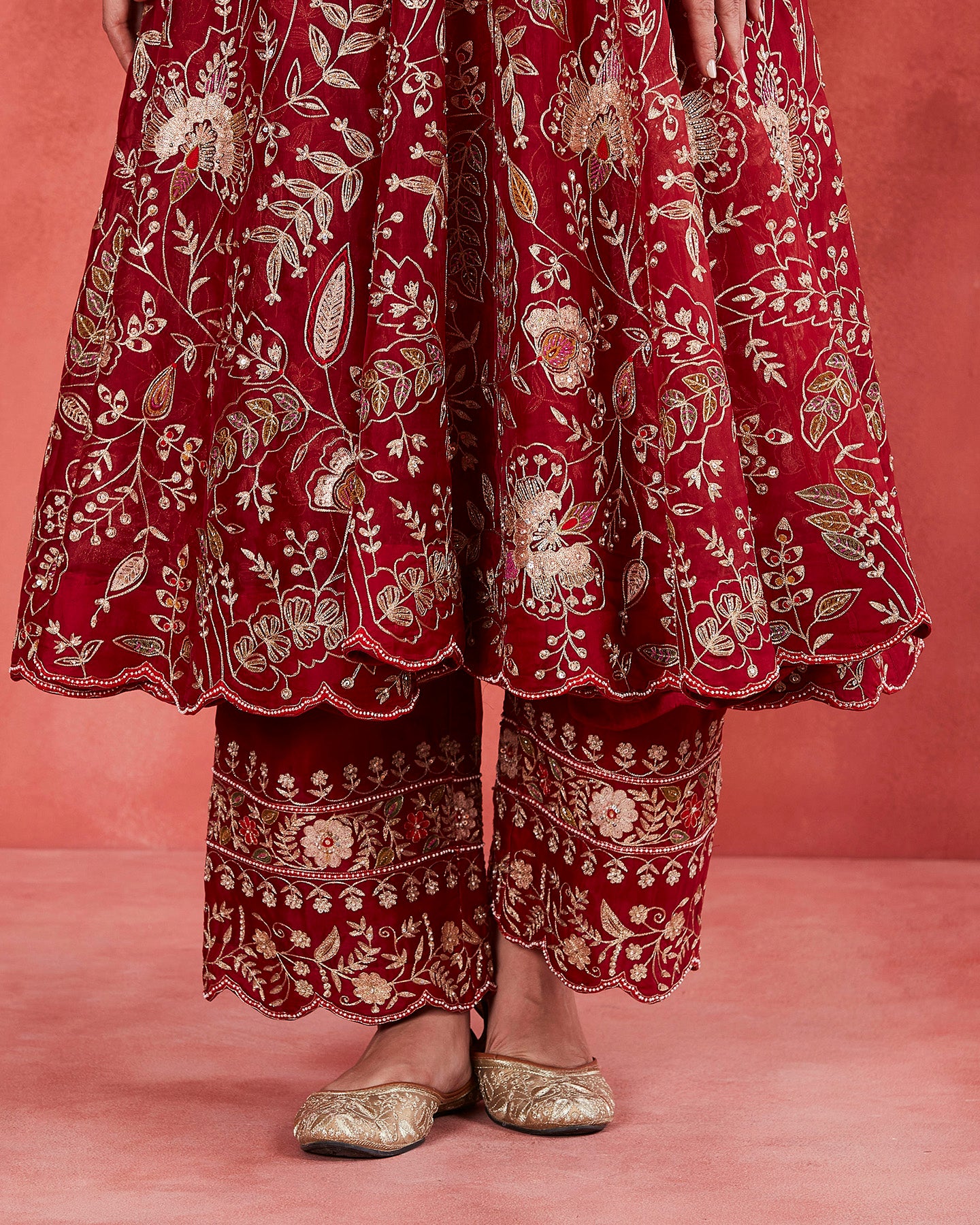 Aisha Long Anarkali Set