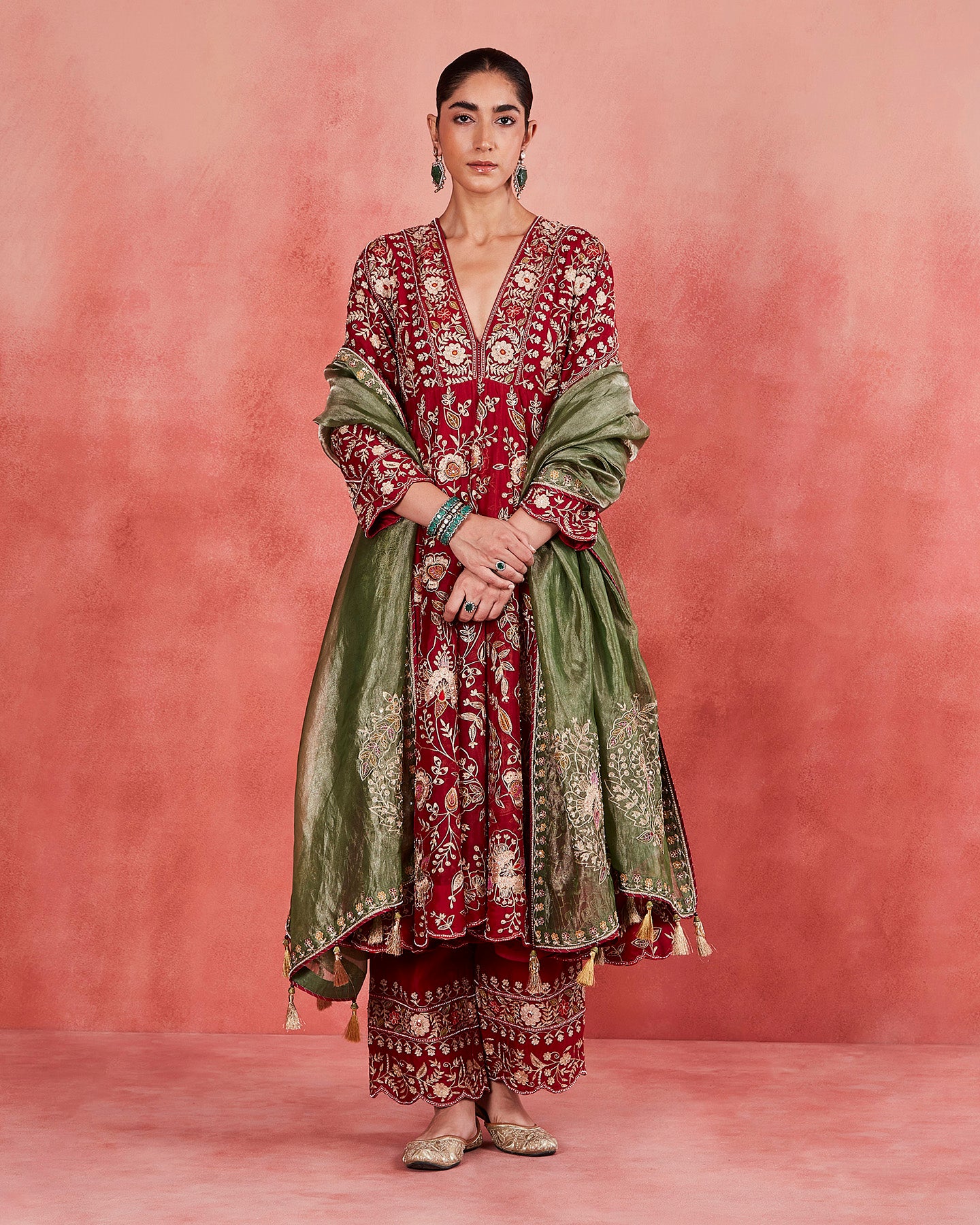 Aisha Long Anarkali Set