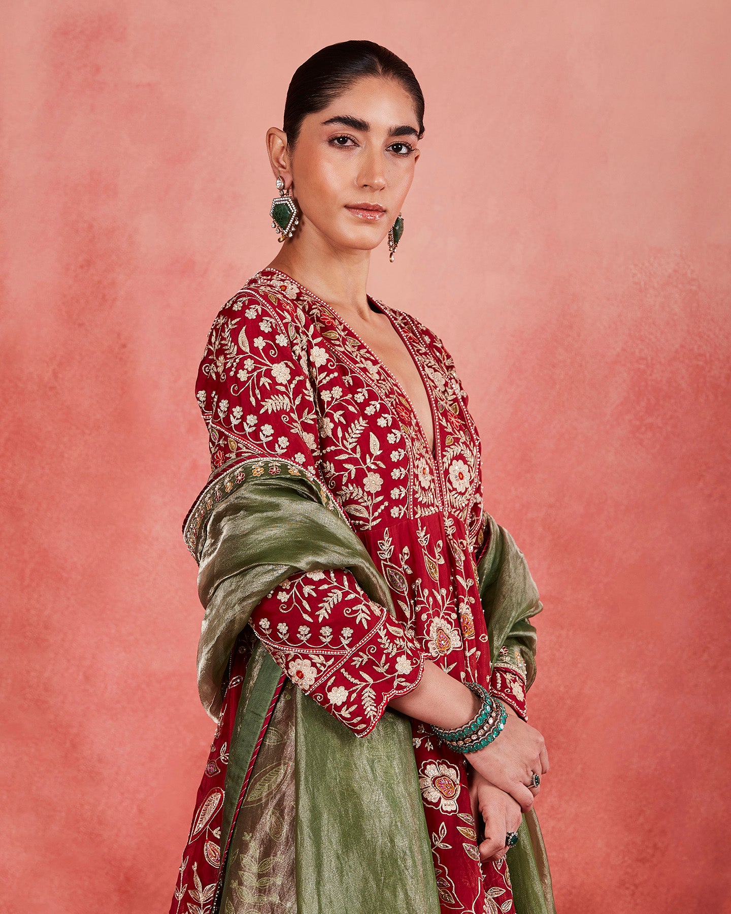 Aisha Long Anarkali Set