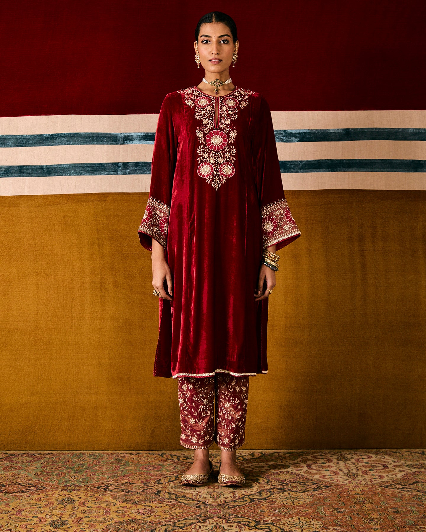 mishika long kurta set