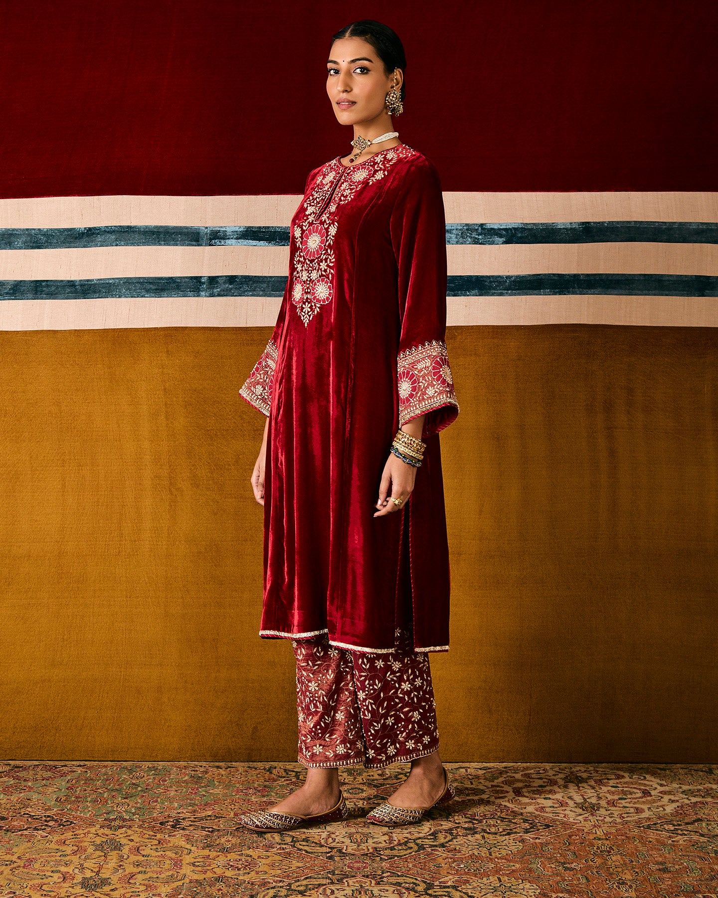 mishika long kurta set