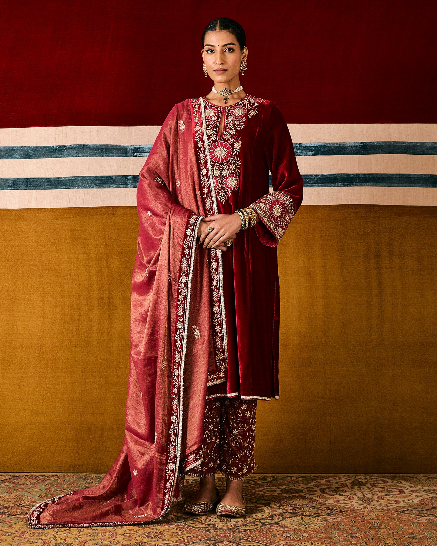 mishika long kurta set