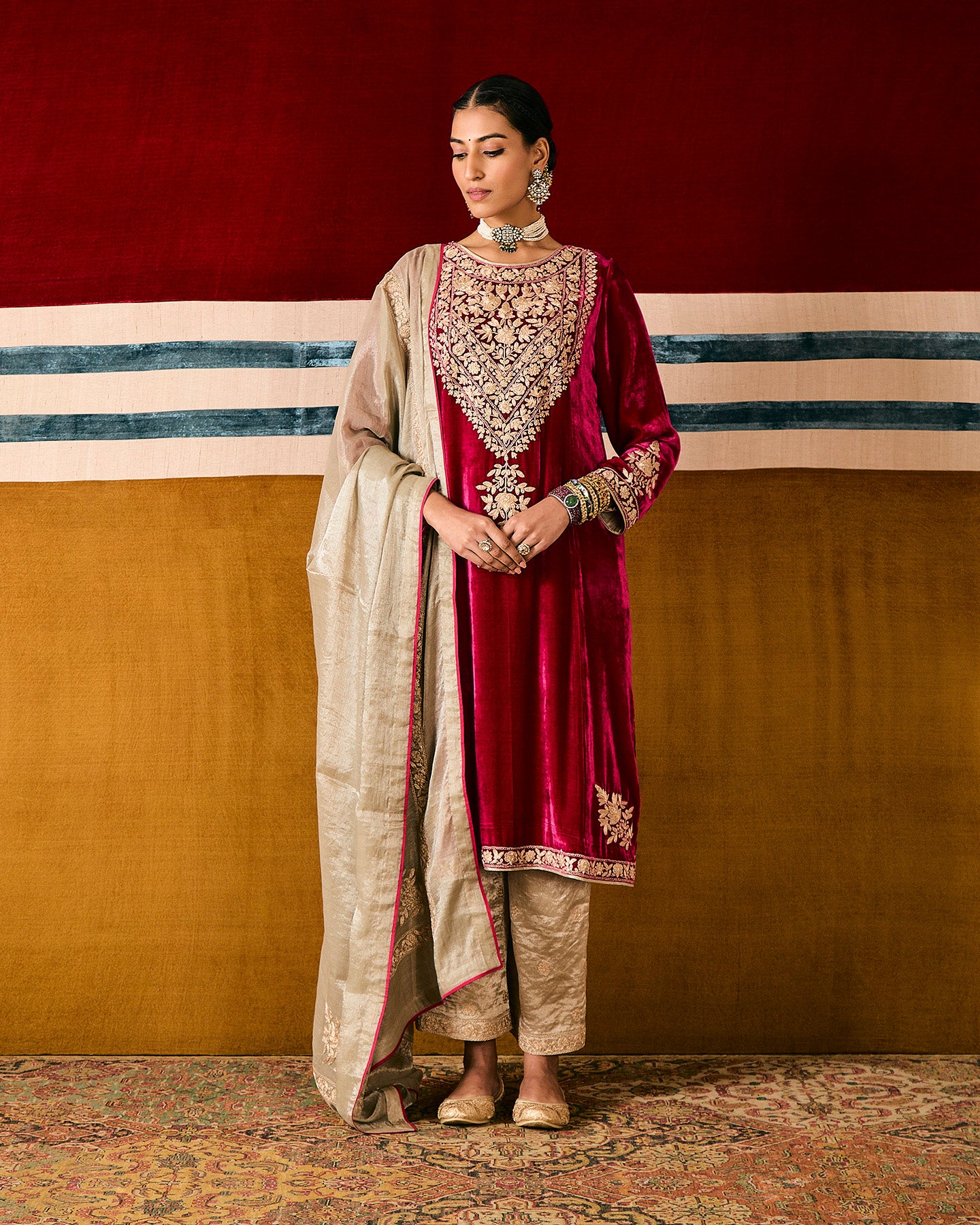 ritvi long kurta set