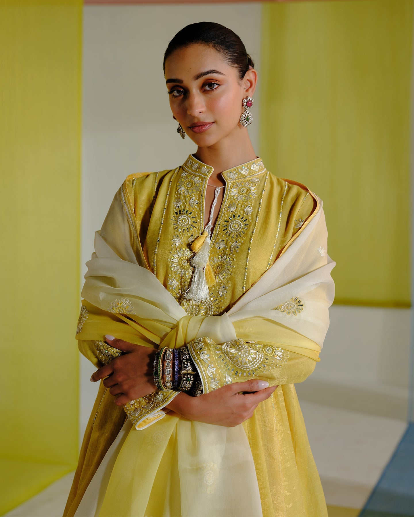 feba short anarkali set